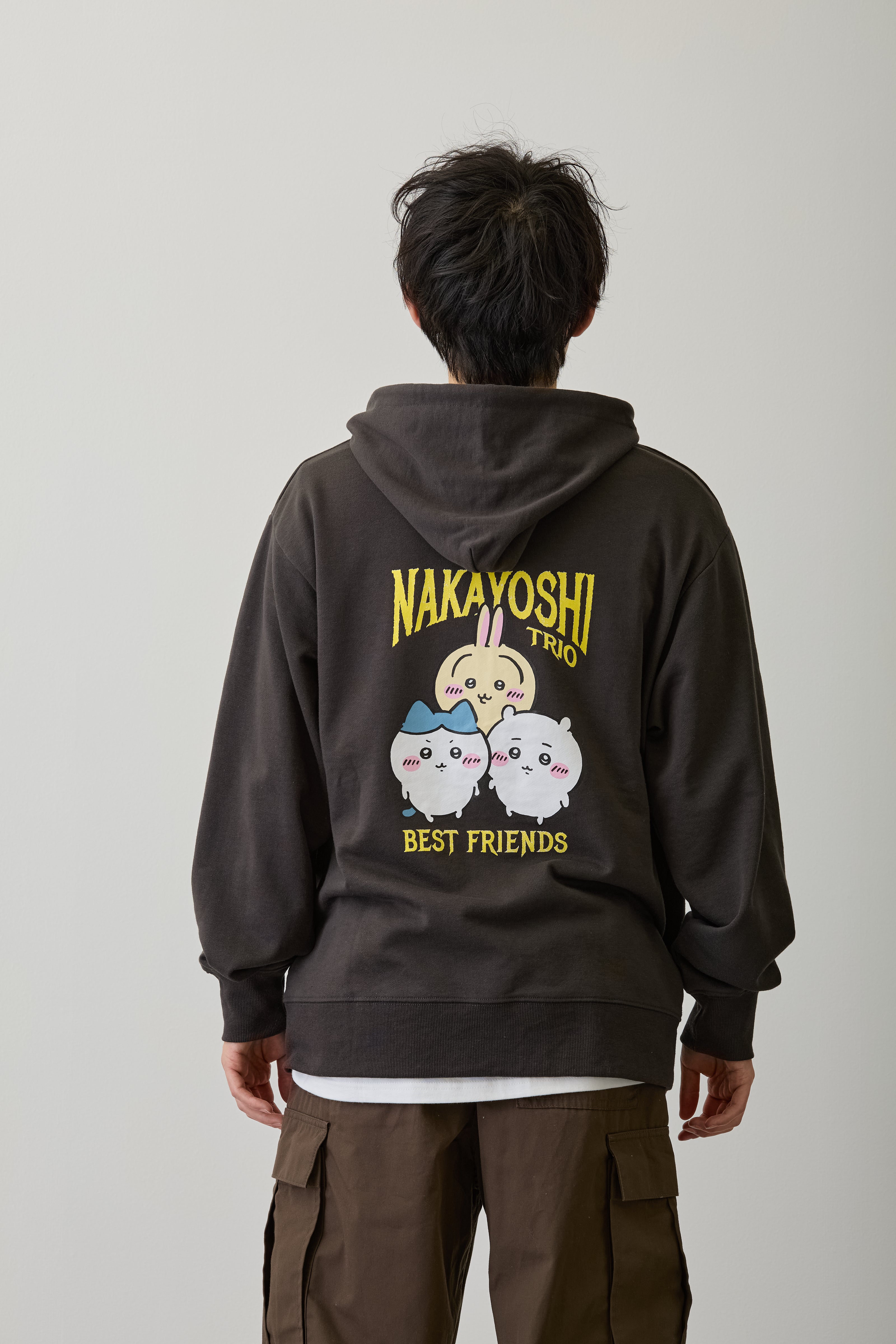 ちいかわ ZIPパーカー 仲良しトリオ スミ