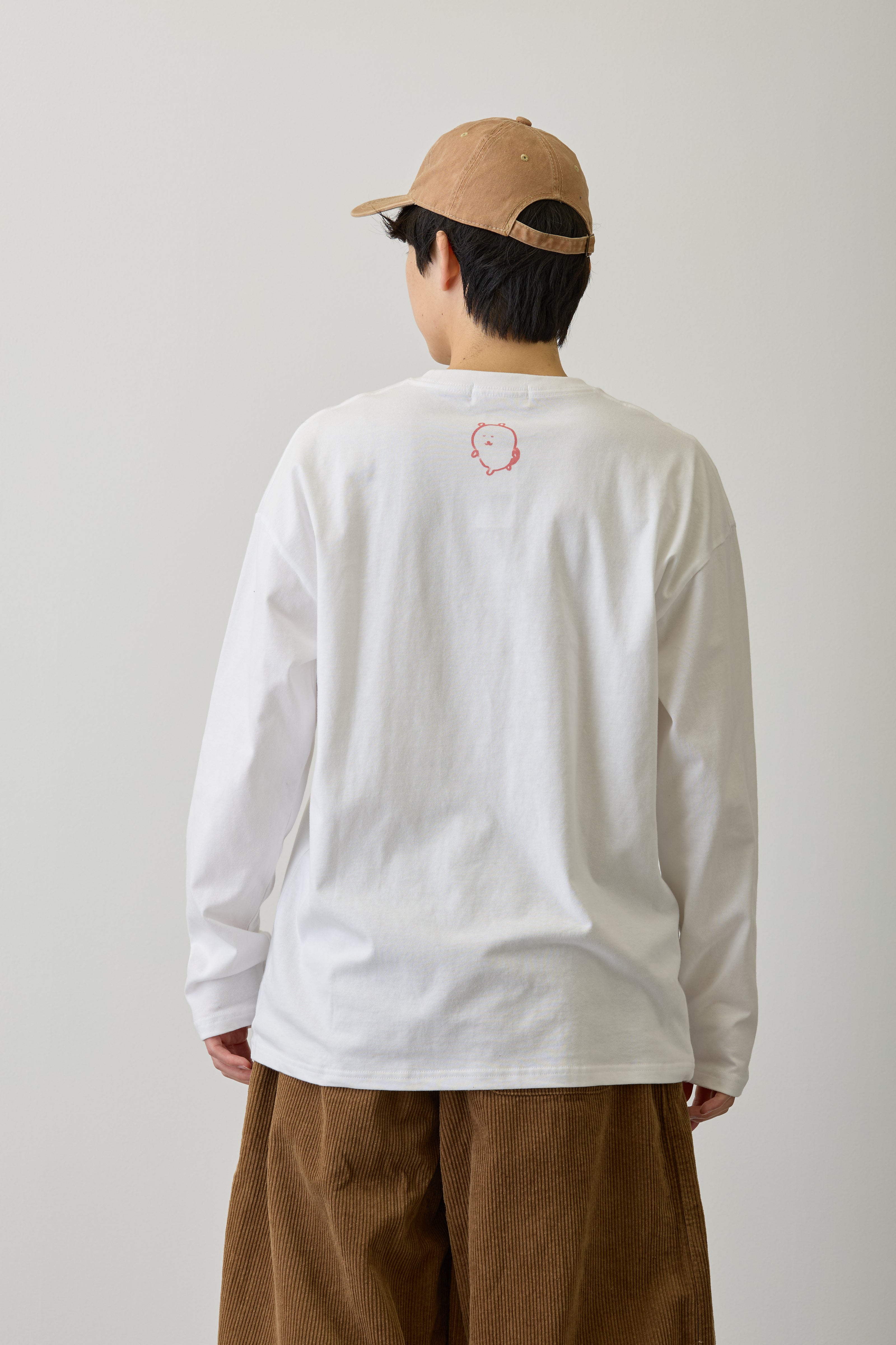 ナガノキャラクターズ 長袖Tシャツ 旅の記憶 ホワイト