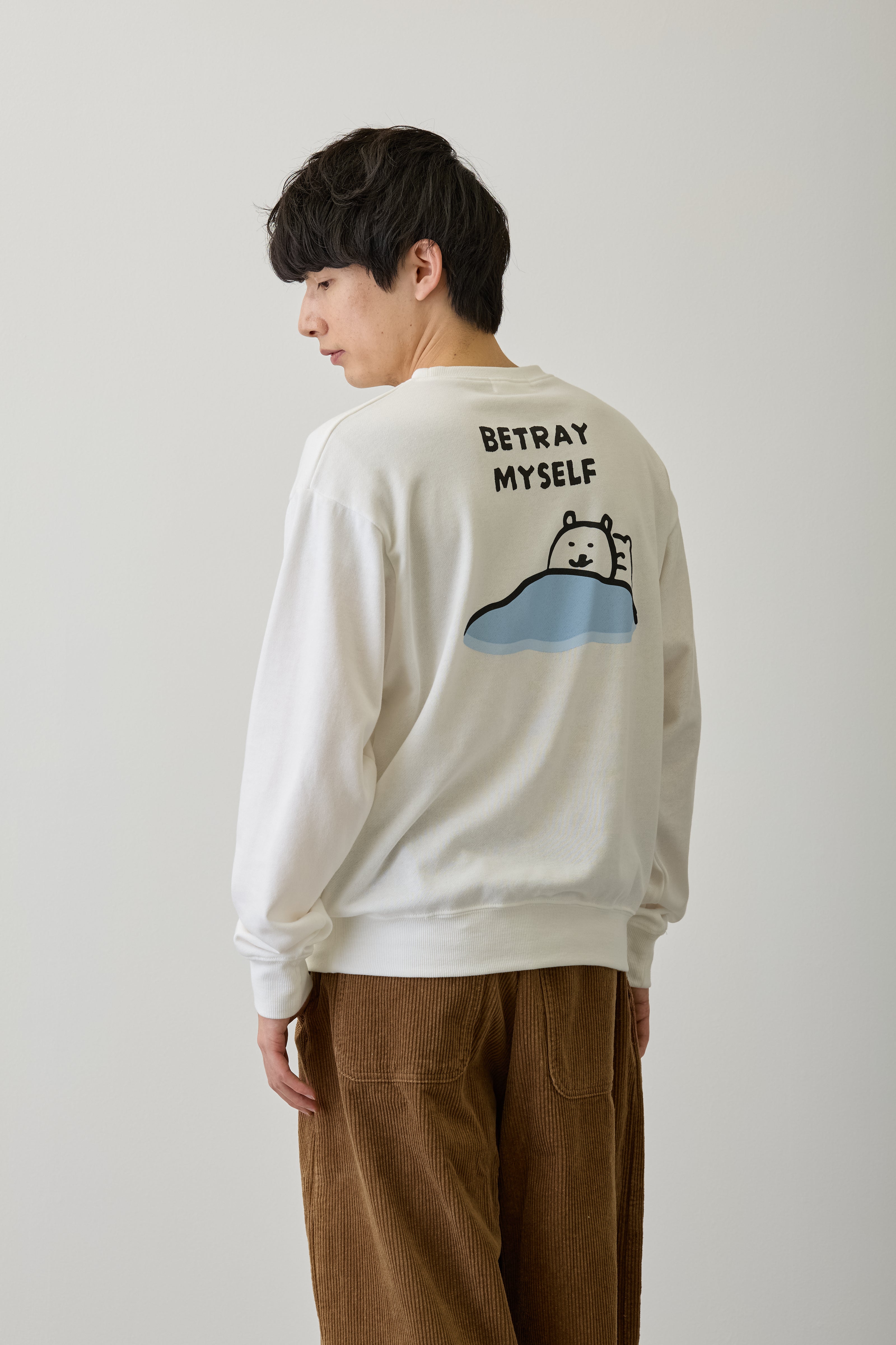 ナガノキャラクターズ スウェット 裏切るか ホワイト