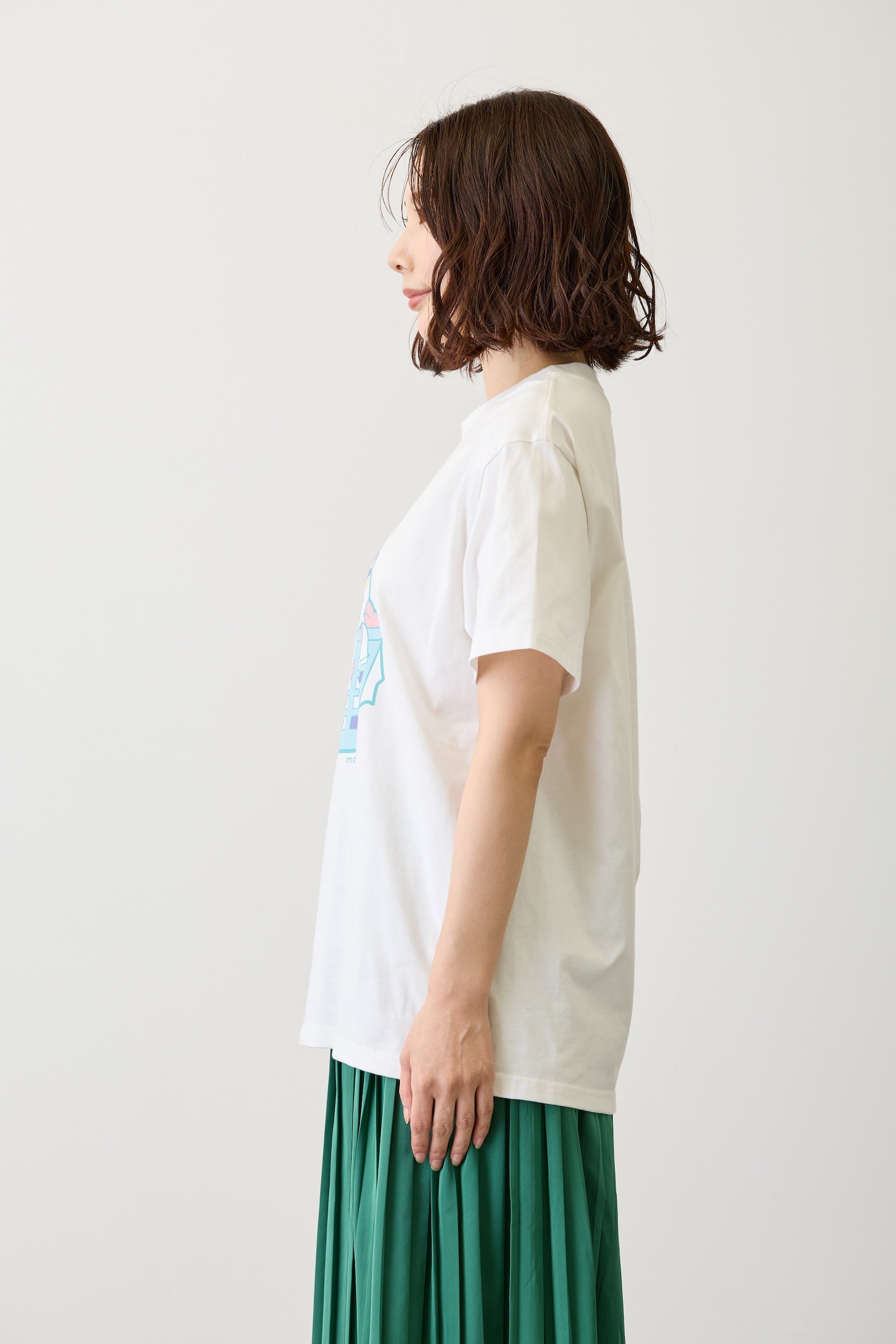 mofusand Tシャツ なにもわるくにゃい 洗濯物だいすきにゃん ホワイト