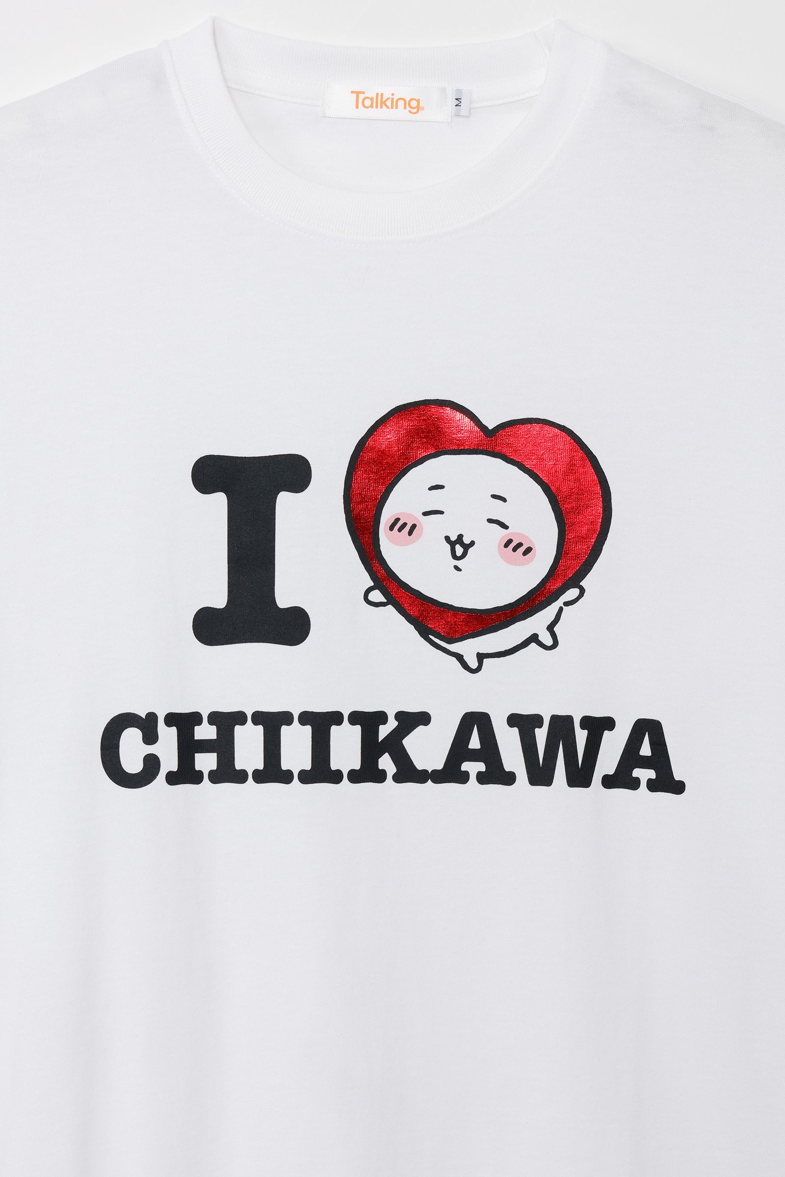 ちいかわ 長袖Tシャツ I LOVE CHIIKAWA ホワイト