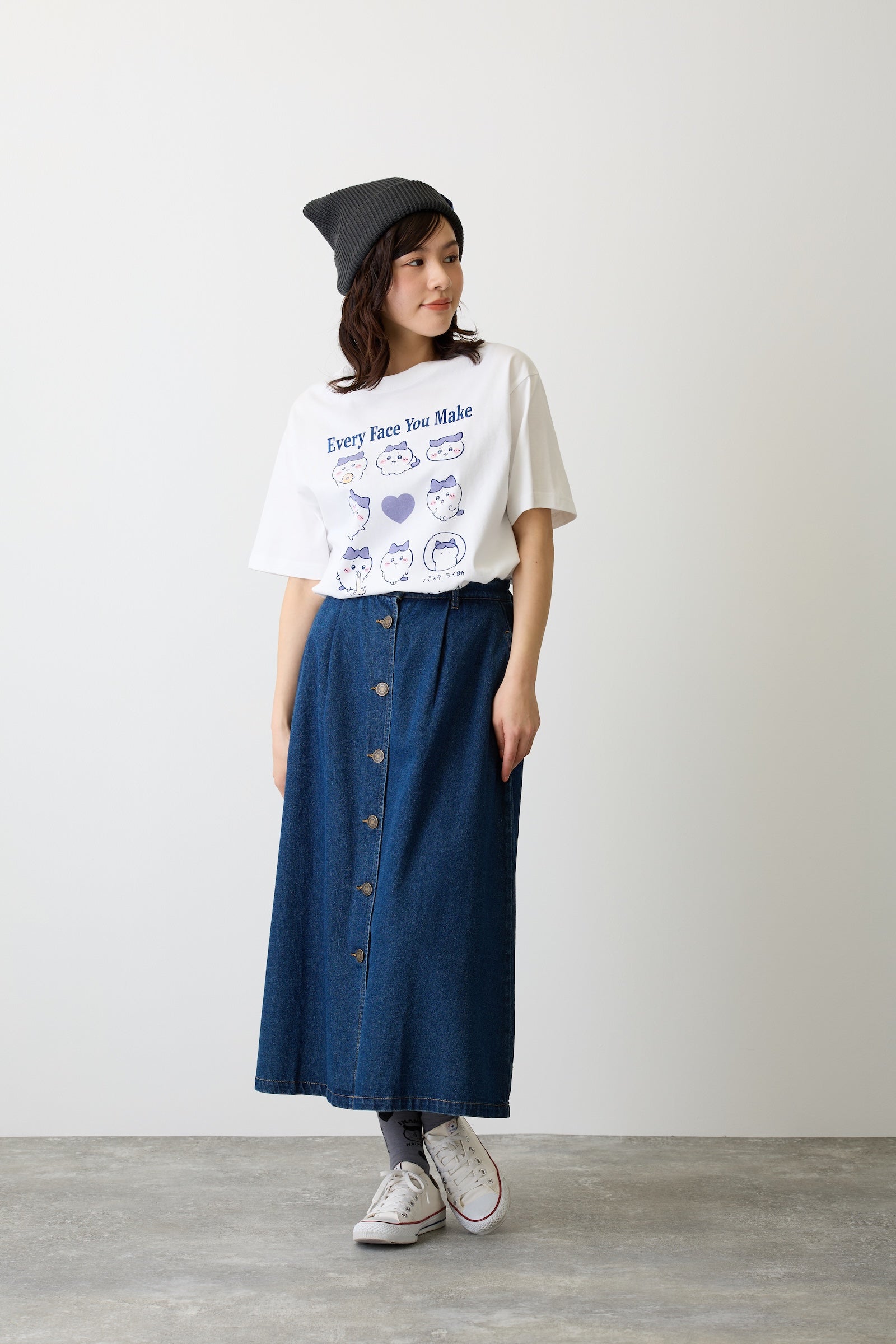 ちいかわ Tシャツ ハチワレシリーズ ホワイト
