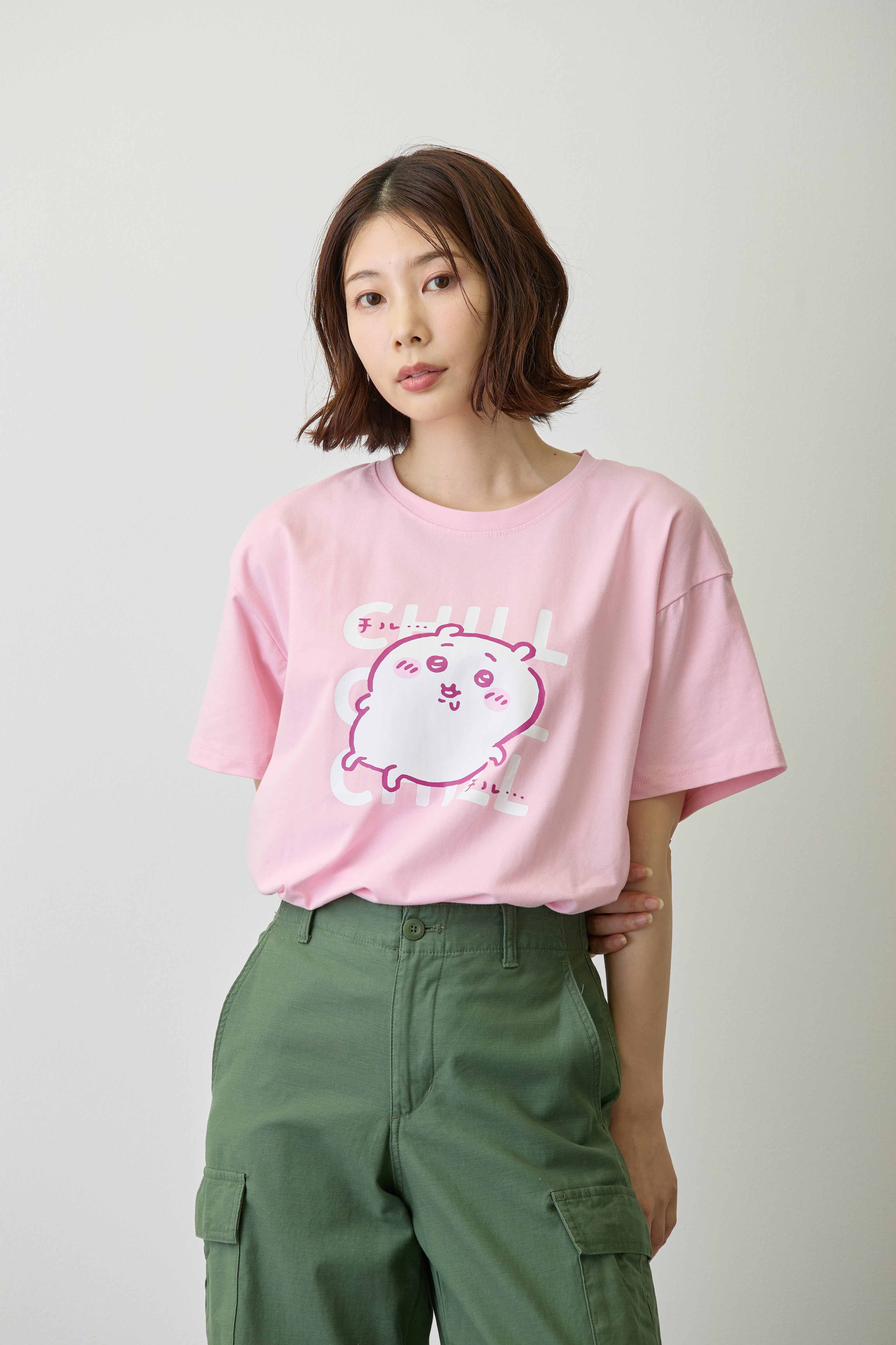 ちいかわ Tシャツ チルチルちいかわ ピンク