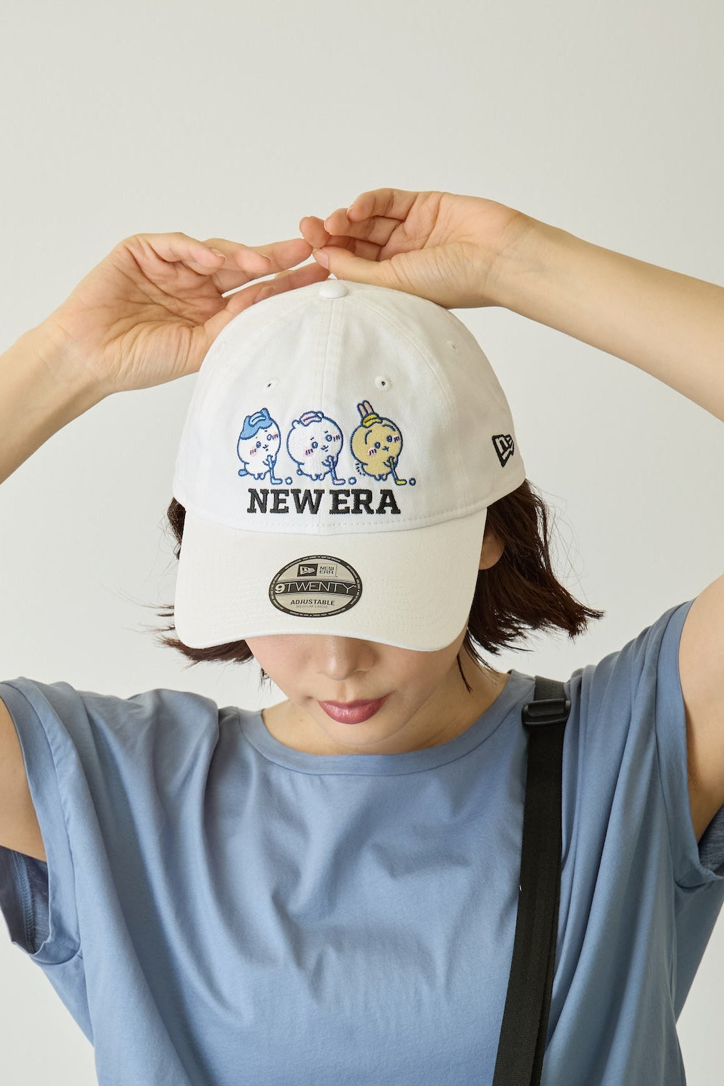9TWENTY ロングバイザー ちいかわ / ちいかわ・ハチワレ・うさぎ ホワイト | ゴルフ