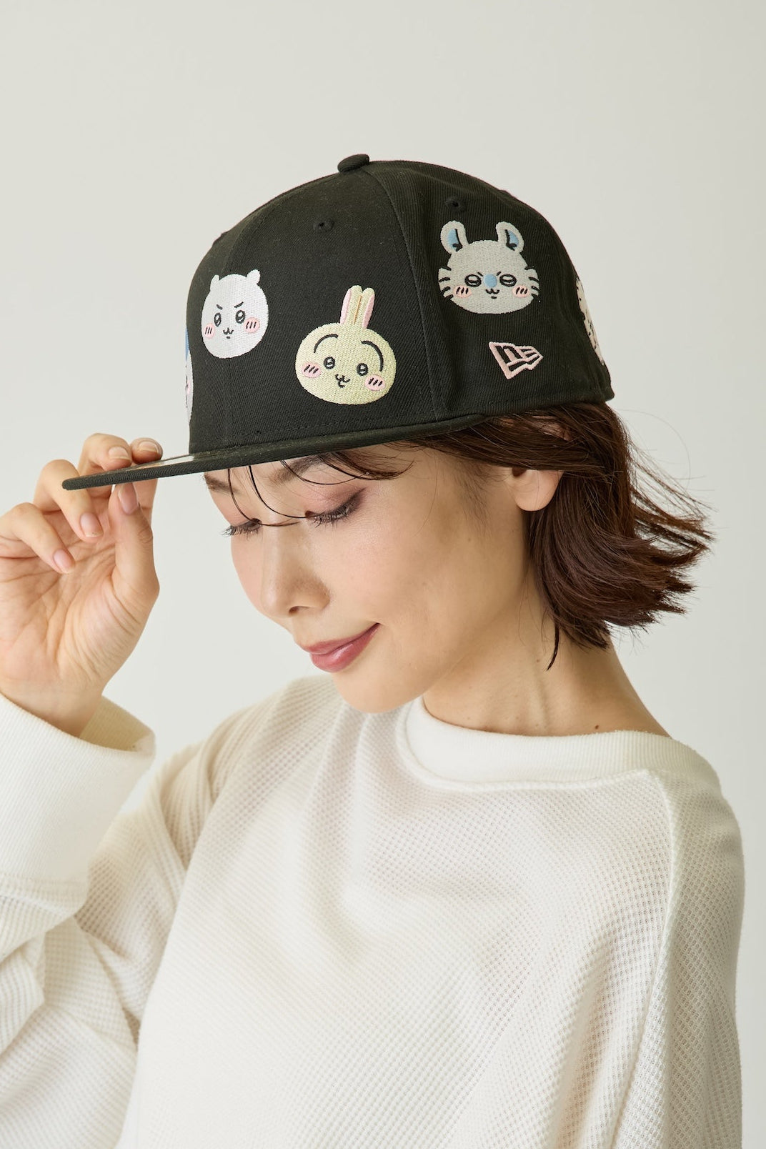 59FIFTY ちいかわ / キャラALL OVER ブラック