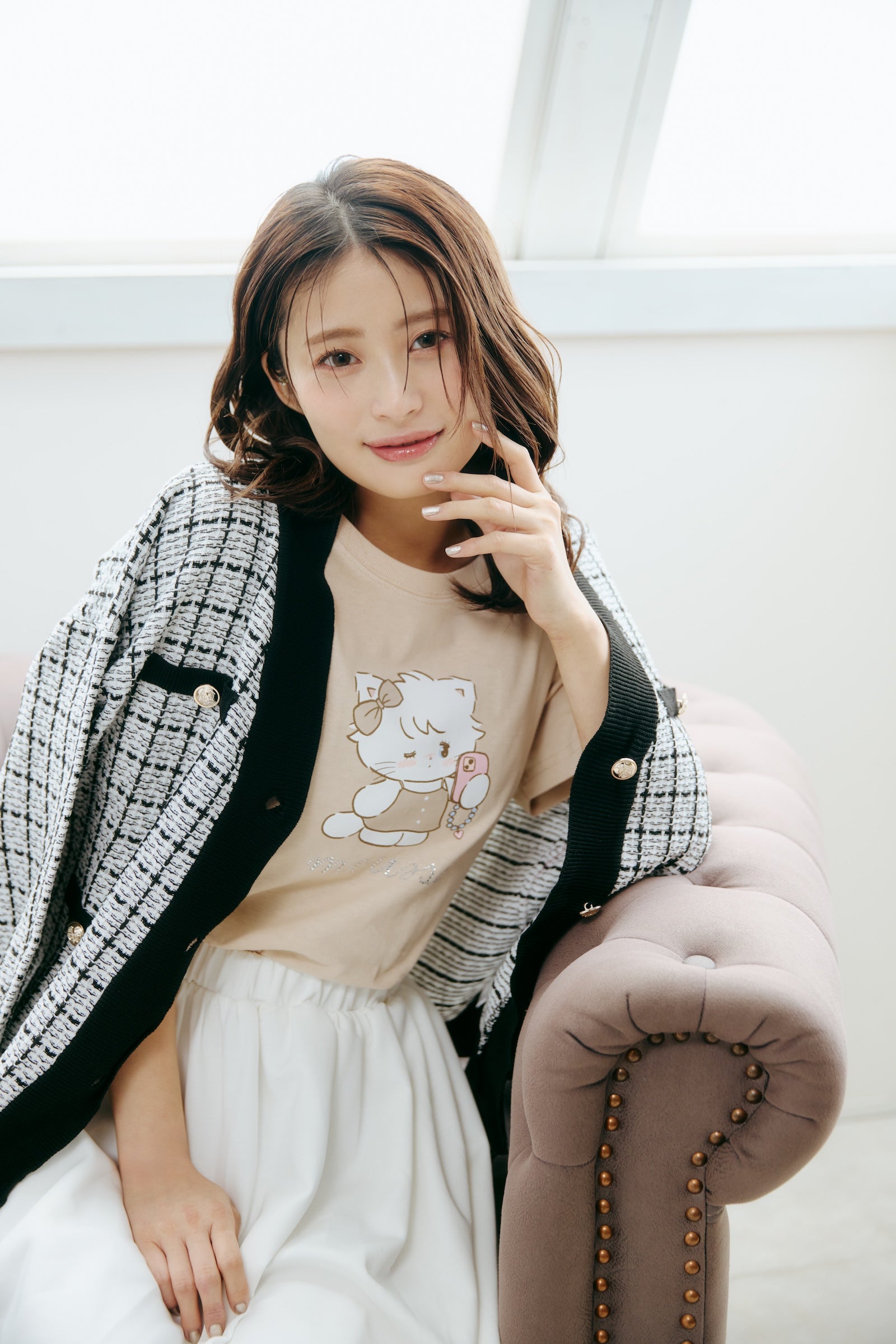 Lil ala mode Tシャツ ムース ピンク