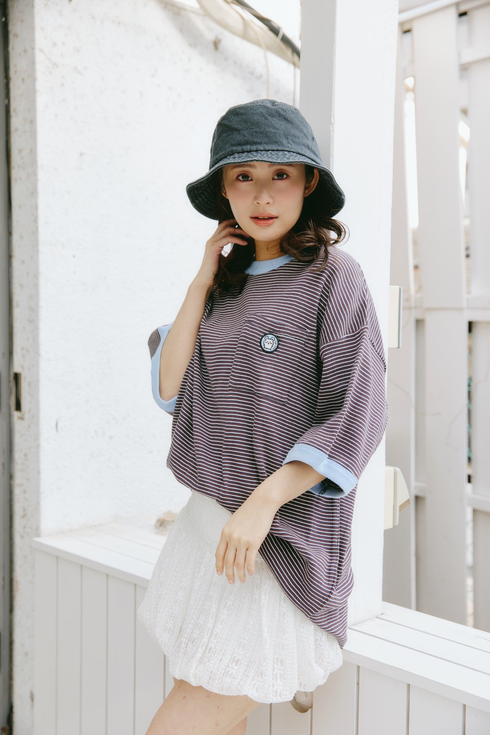 ちいかわ ビッグシルエットポケットTシャツ Robert P.Miller×Talking モモンガ COFFEE