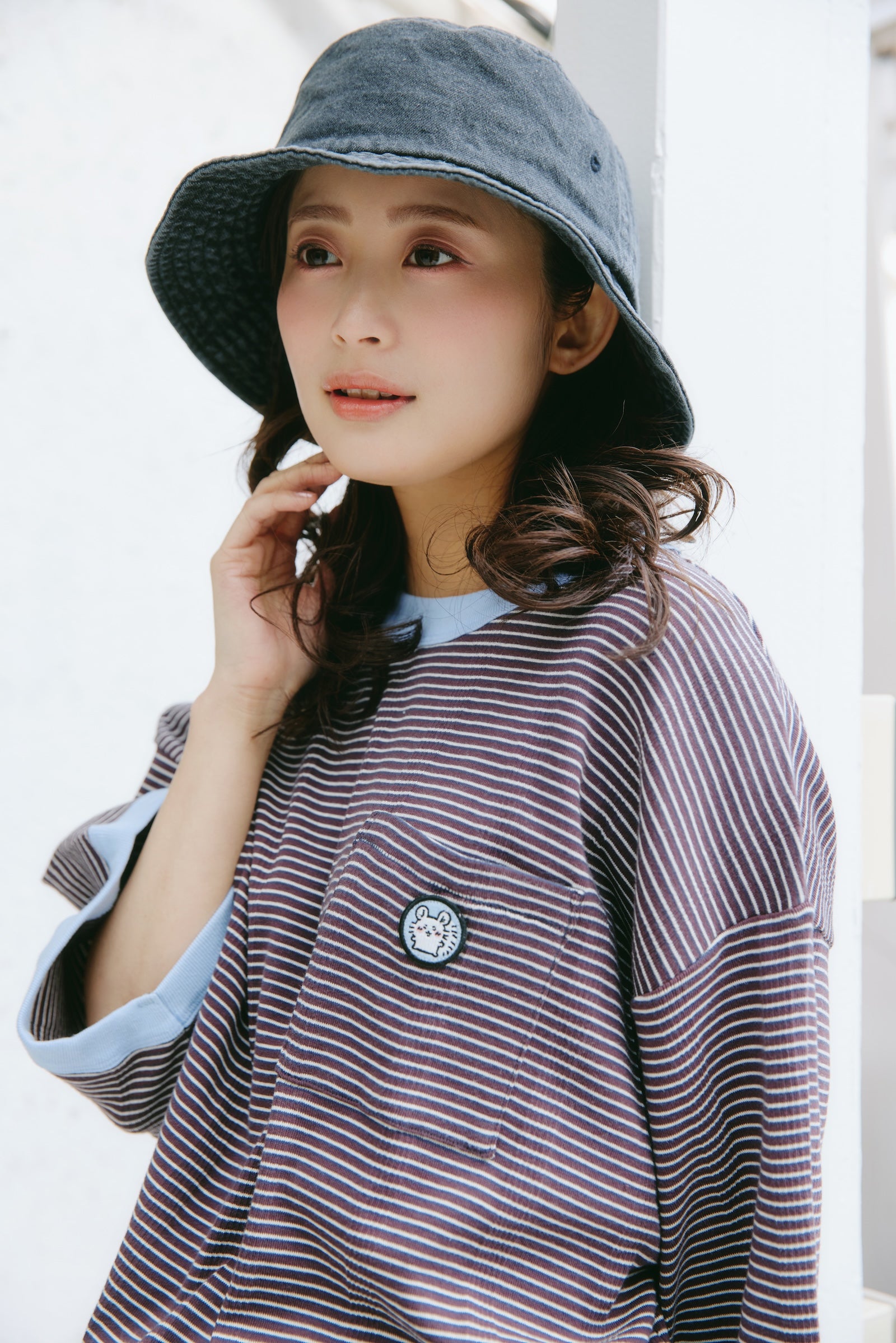 ちいかわ ビッグシルエットポケットTシャツ Robert P.Miller×Talking モモンガ COFFEE