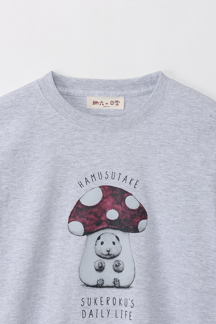 助六の日常 ロンT HAMUSUTAKE アッシュ