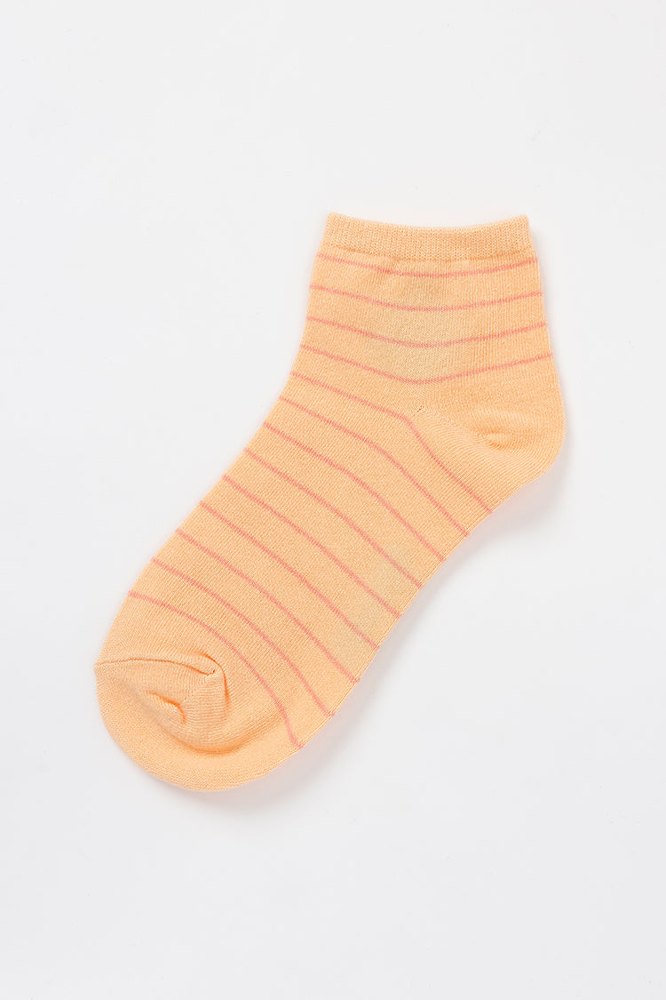 【Black Friday対象商品】mofusand クルーソックス ワンポイント刺繍 サメ アプリコット 23~25cm