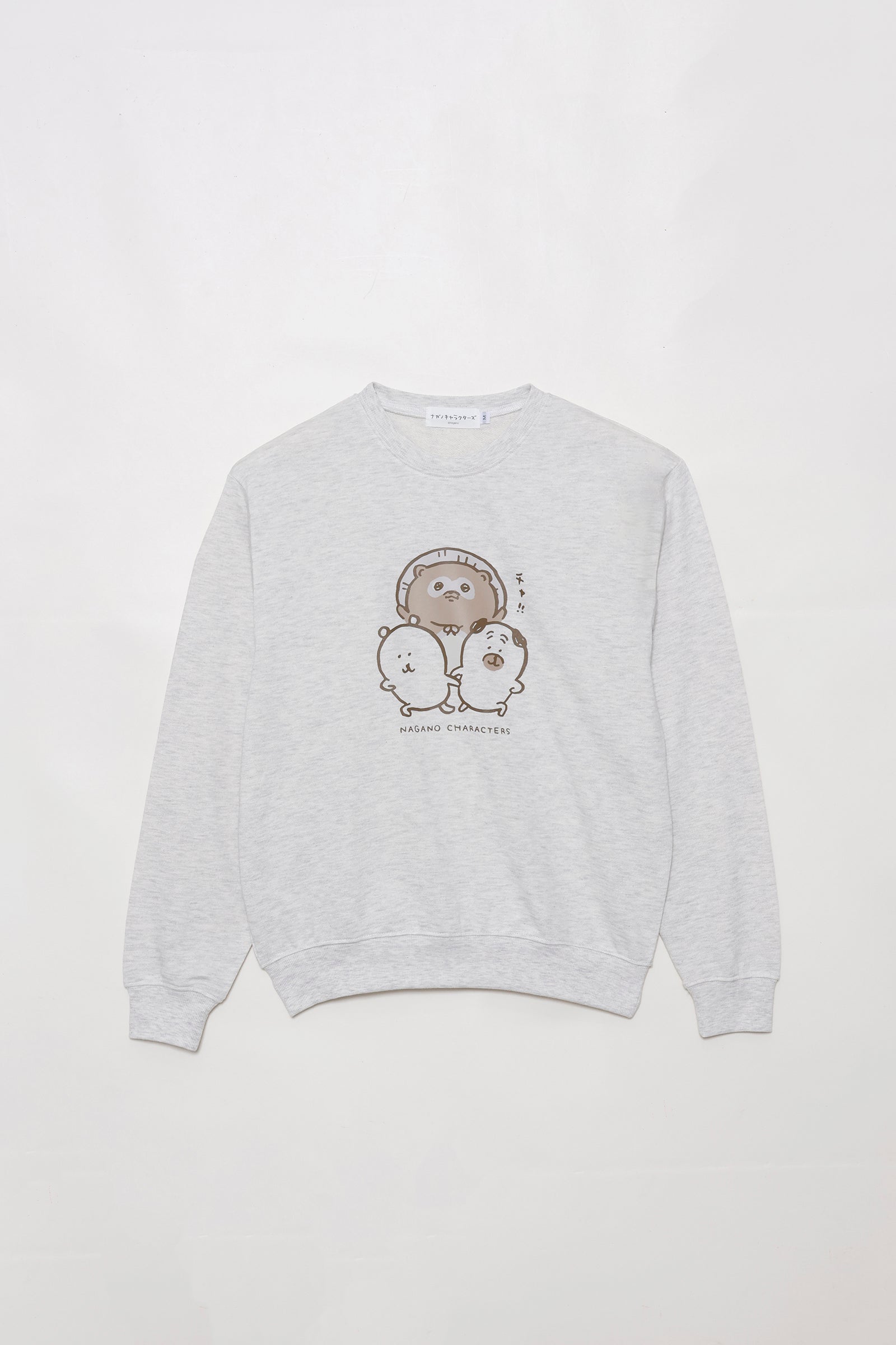ナガノキャラクターズ スウェット チャ!! オートミール