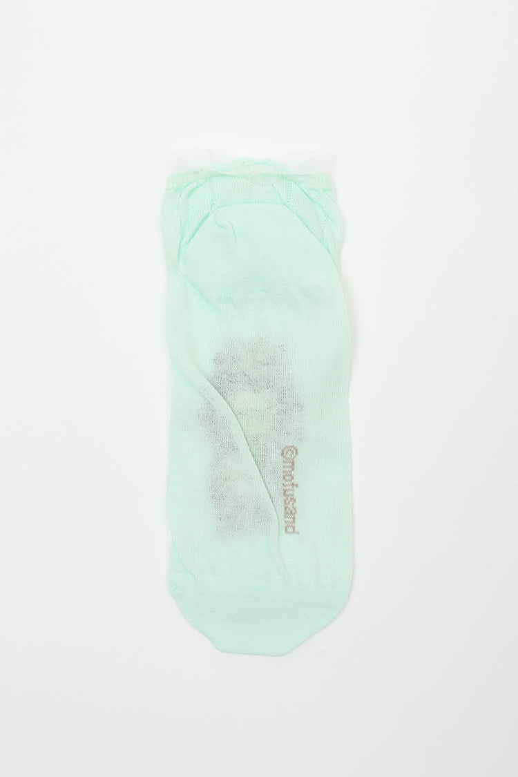 mofusand スニーカーソックス ウエディング アイスブルー 23~25cm