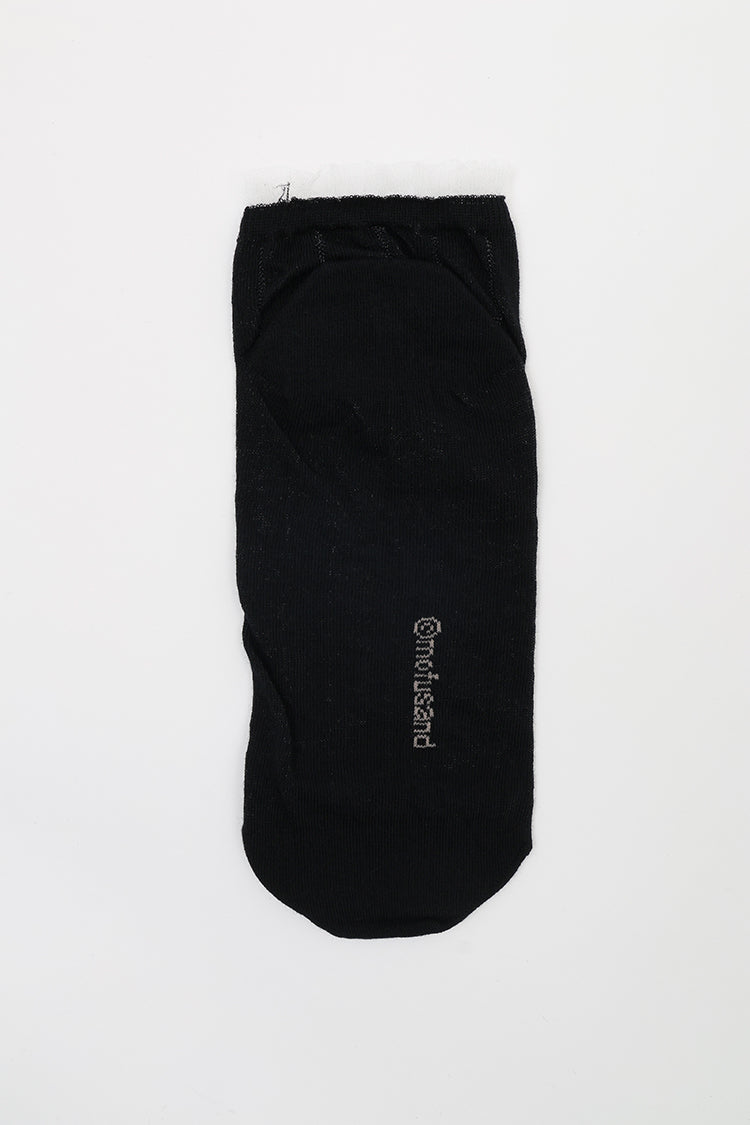 mofusand スニーカーソックス ウエディング ブラック 23~25cm