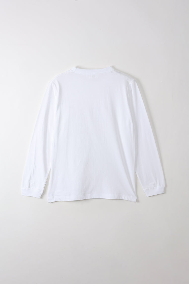 可愛い嘘のカワウソ ロンT お昼寝 ホワイト