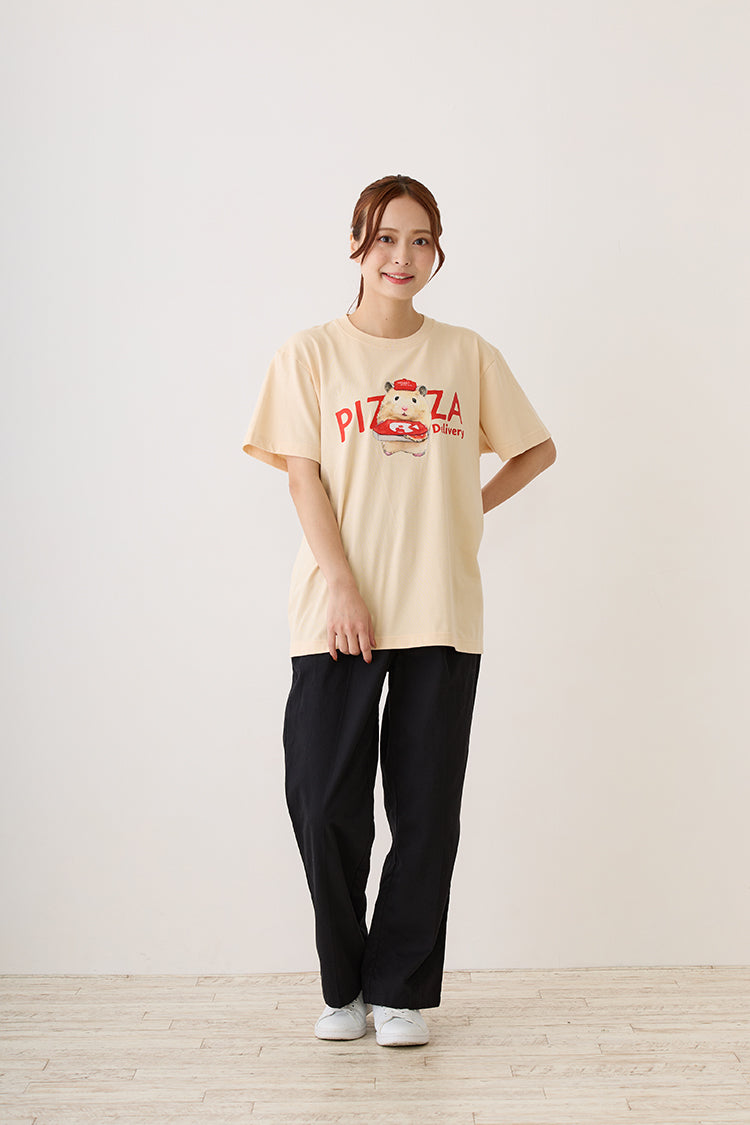 助六の日常 Tシャツ PIZZA ナチュラル