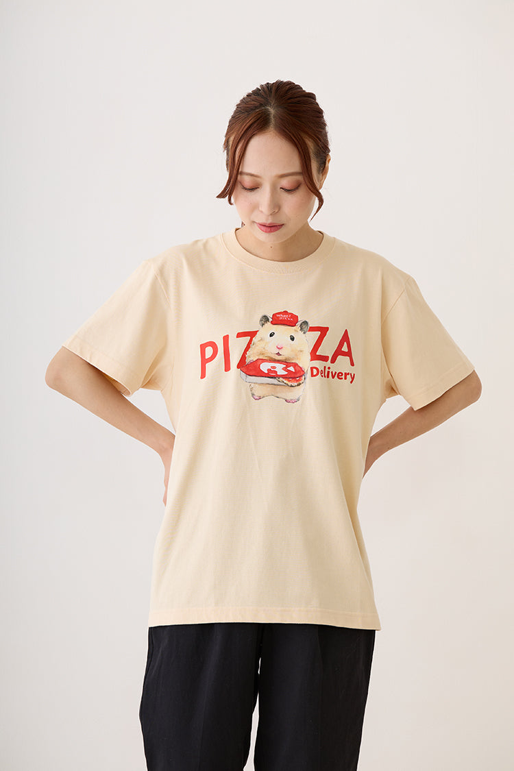 助六の日常 Tシャツ PIZZA ナチュラル