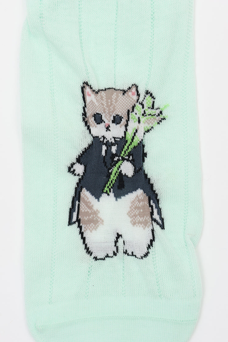 mofusand スニーカーソックス ウエディング アイスブルー 23~25cm