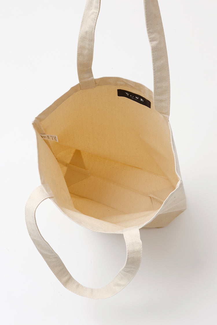 ちいかわ トートバッグ レトロ印刷風 モモンガ ナチュラル