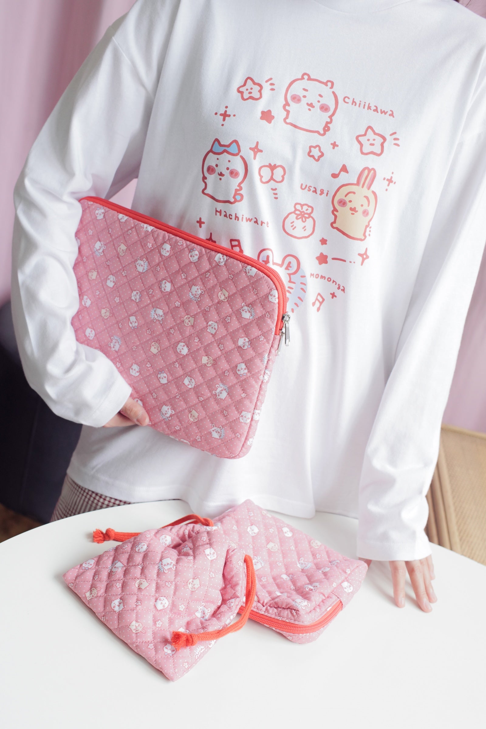 ちいかわ 長袖Tシャツ 小さいの ホワイト