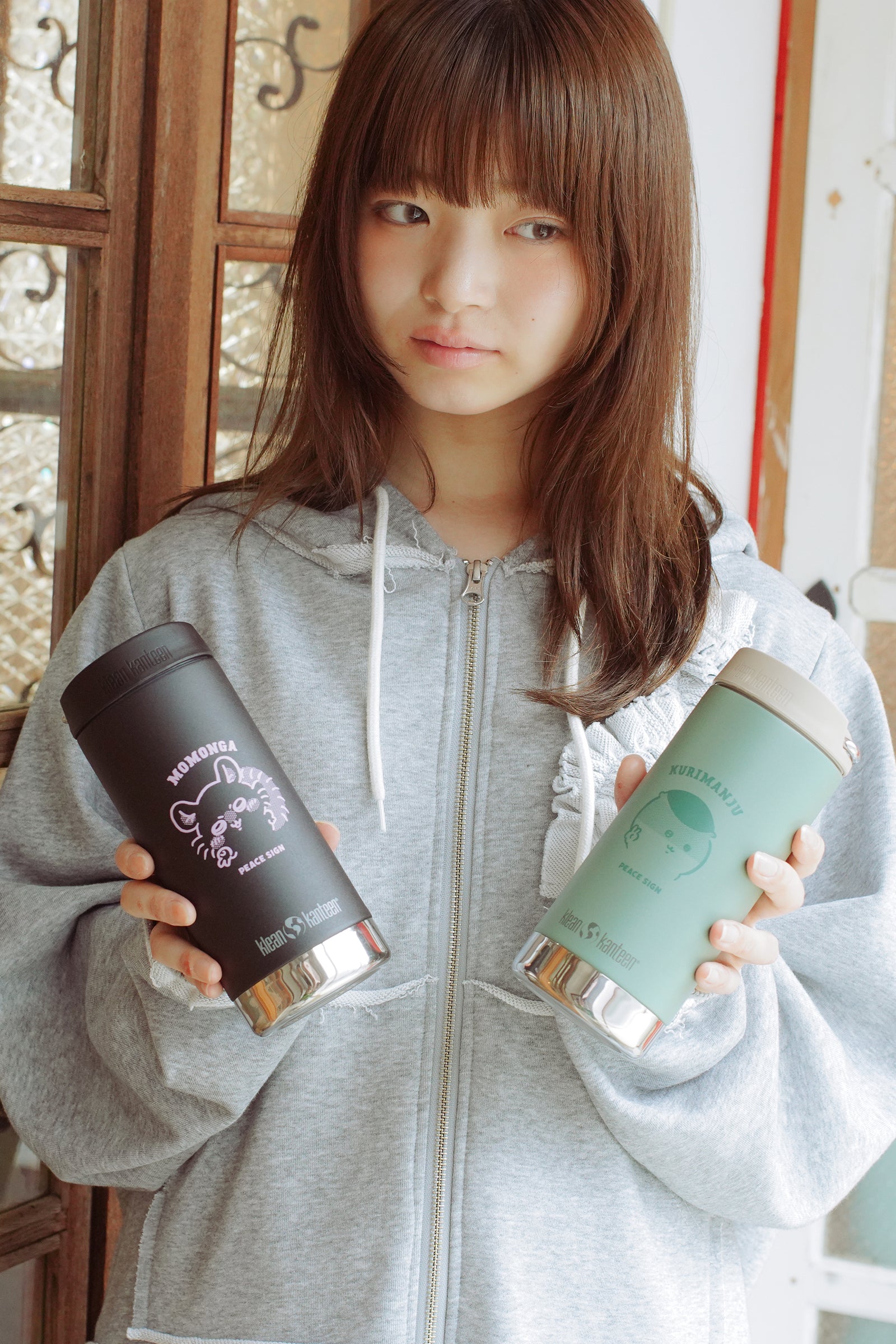 ちいかわ × Klean Kanteen インスレートボトル モモンガ Black