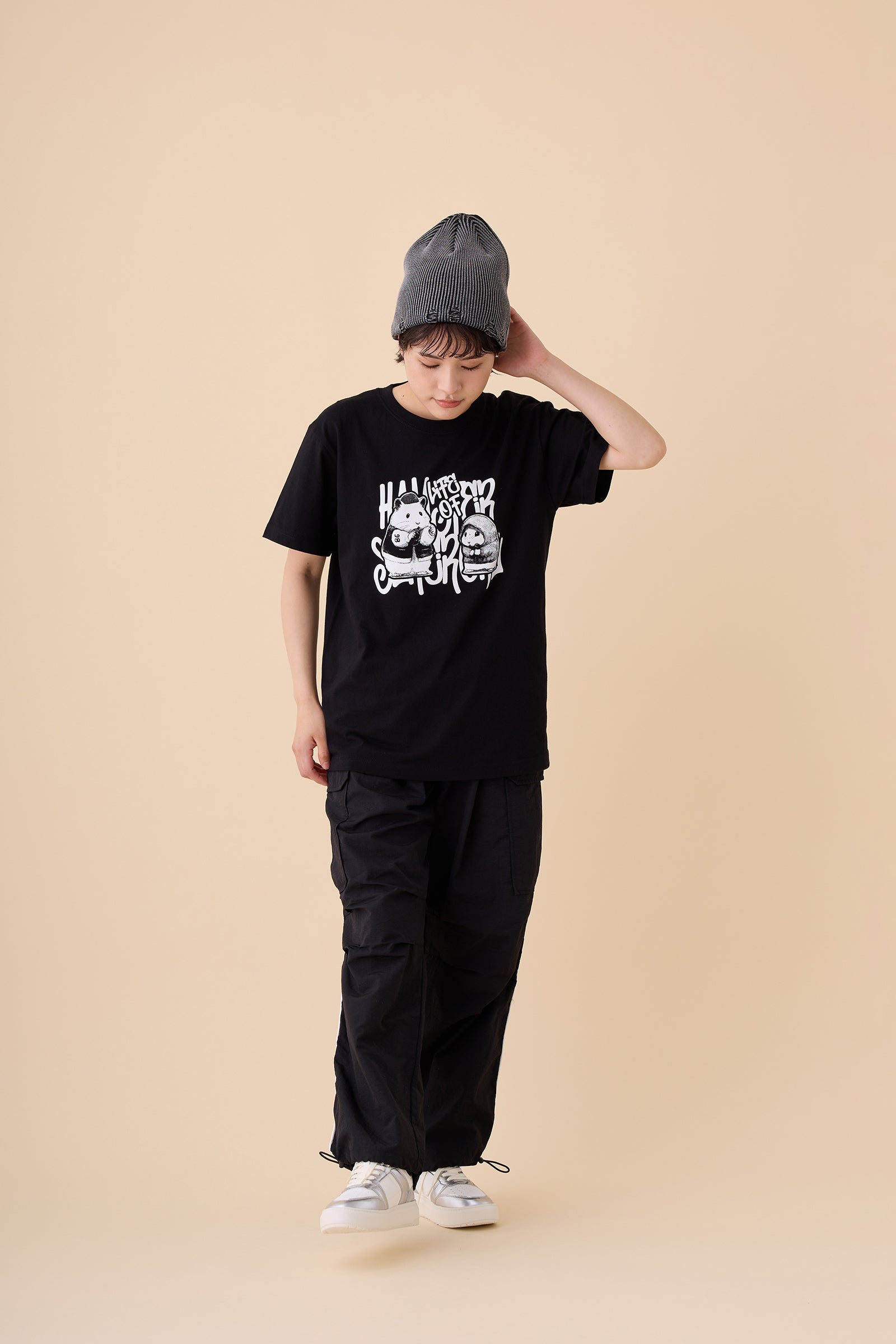 助六の日常 Tシャツ ラップバトル ブラック