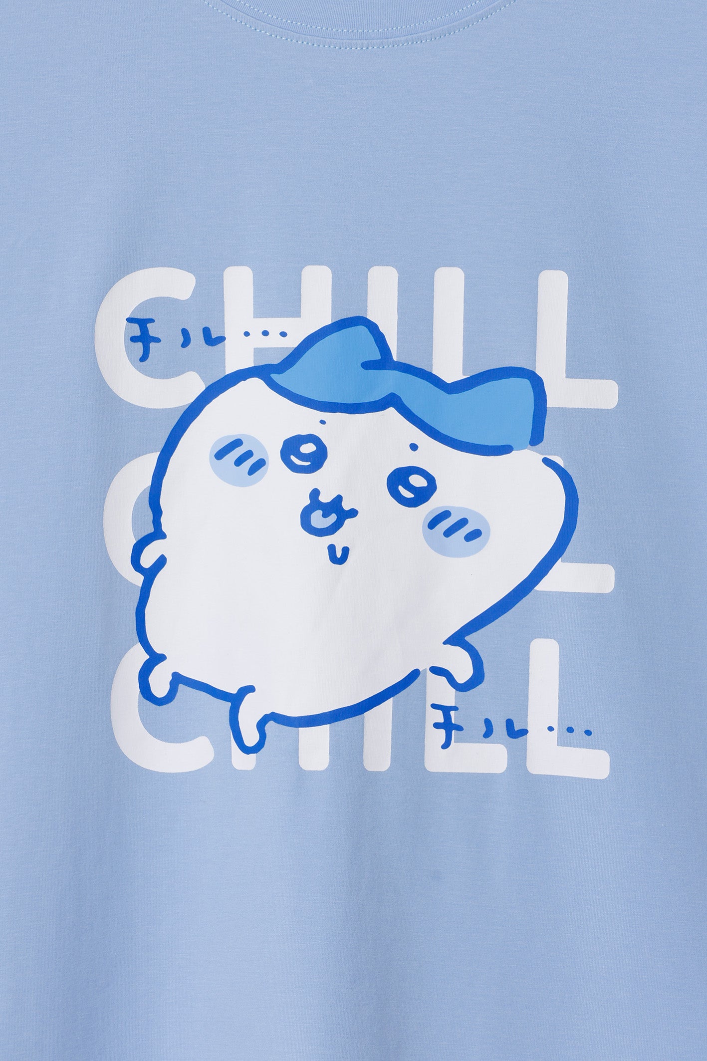 ちいかわ Tシャツ チルチルハチワレ ブルー