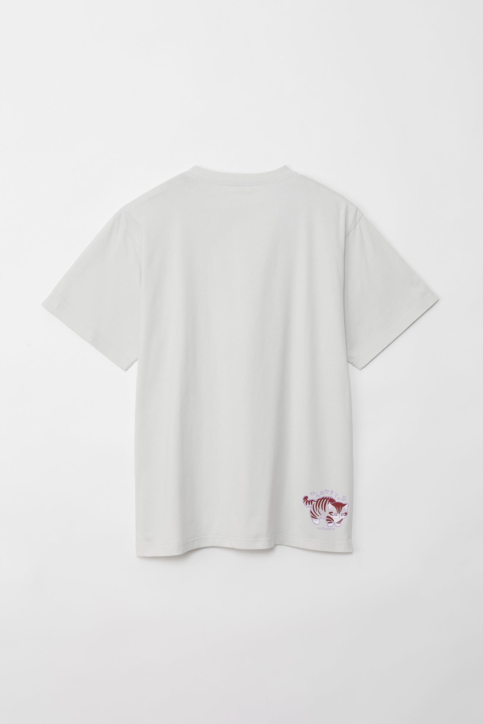 mofusand Tシャツ なにもわるくにゃい 花瓶だいすきにゃん グレー