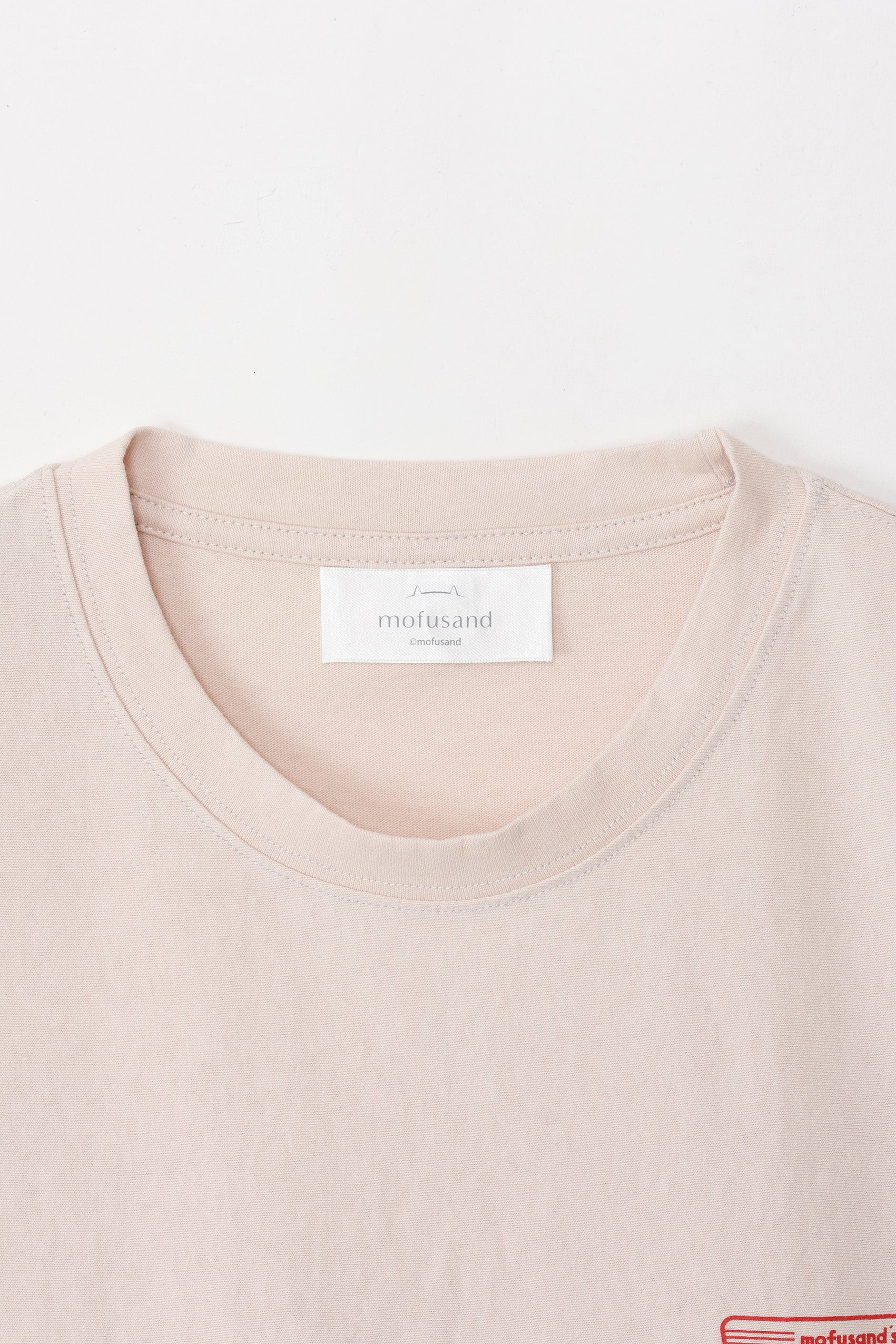mofusand Tシャツ ダイナー MENU アイボリー