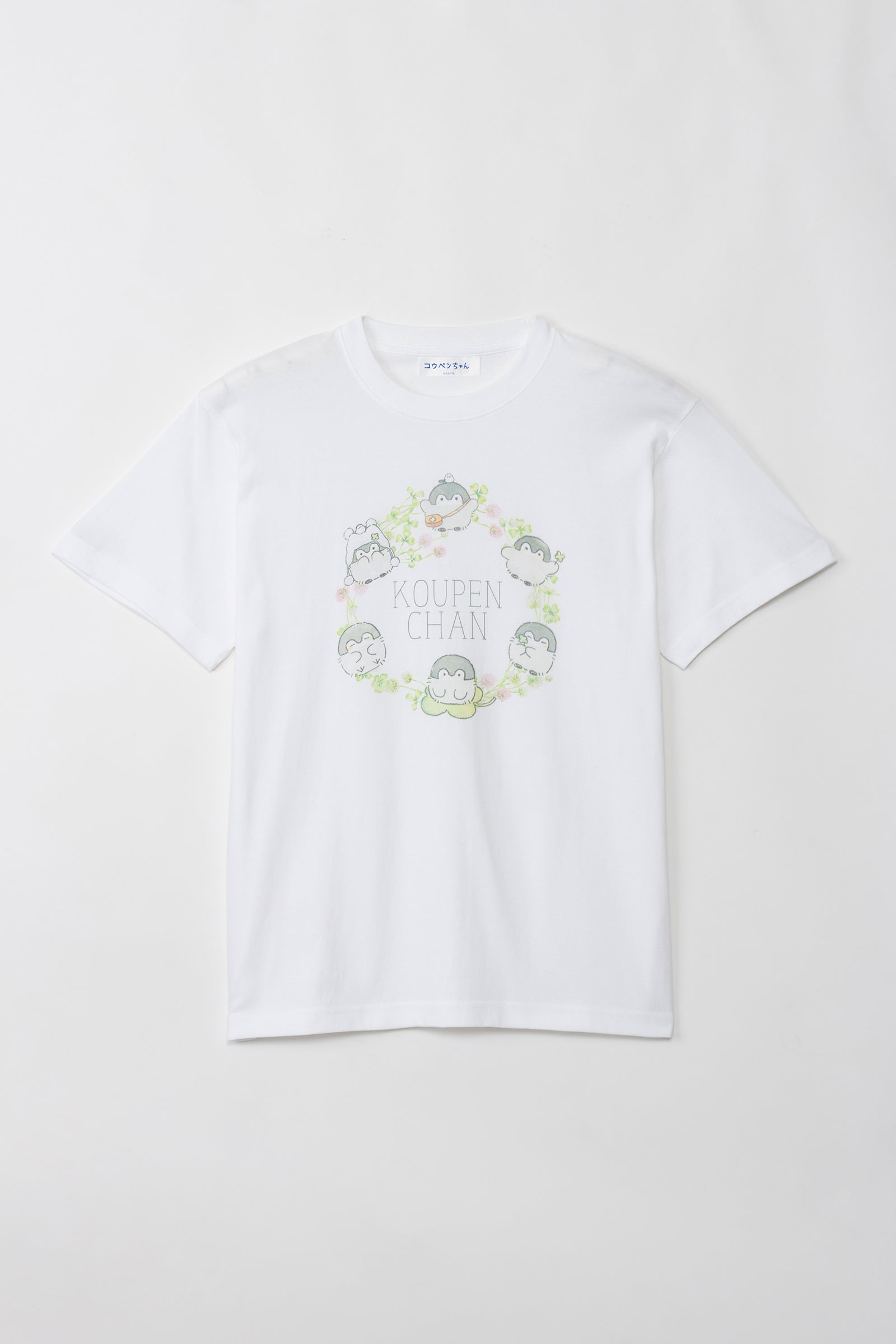 コウペンちゃん Tシャツ 花冠 ホワイト