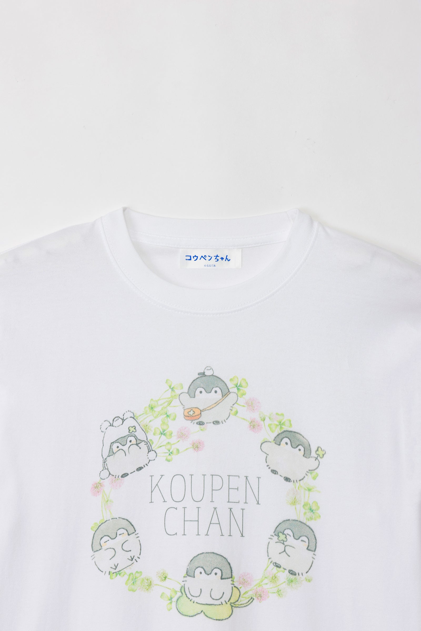 コウペンちゃん Tシャツ 花冠 ホワイト