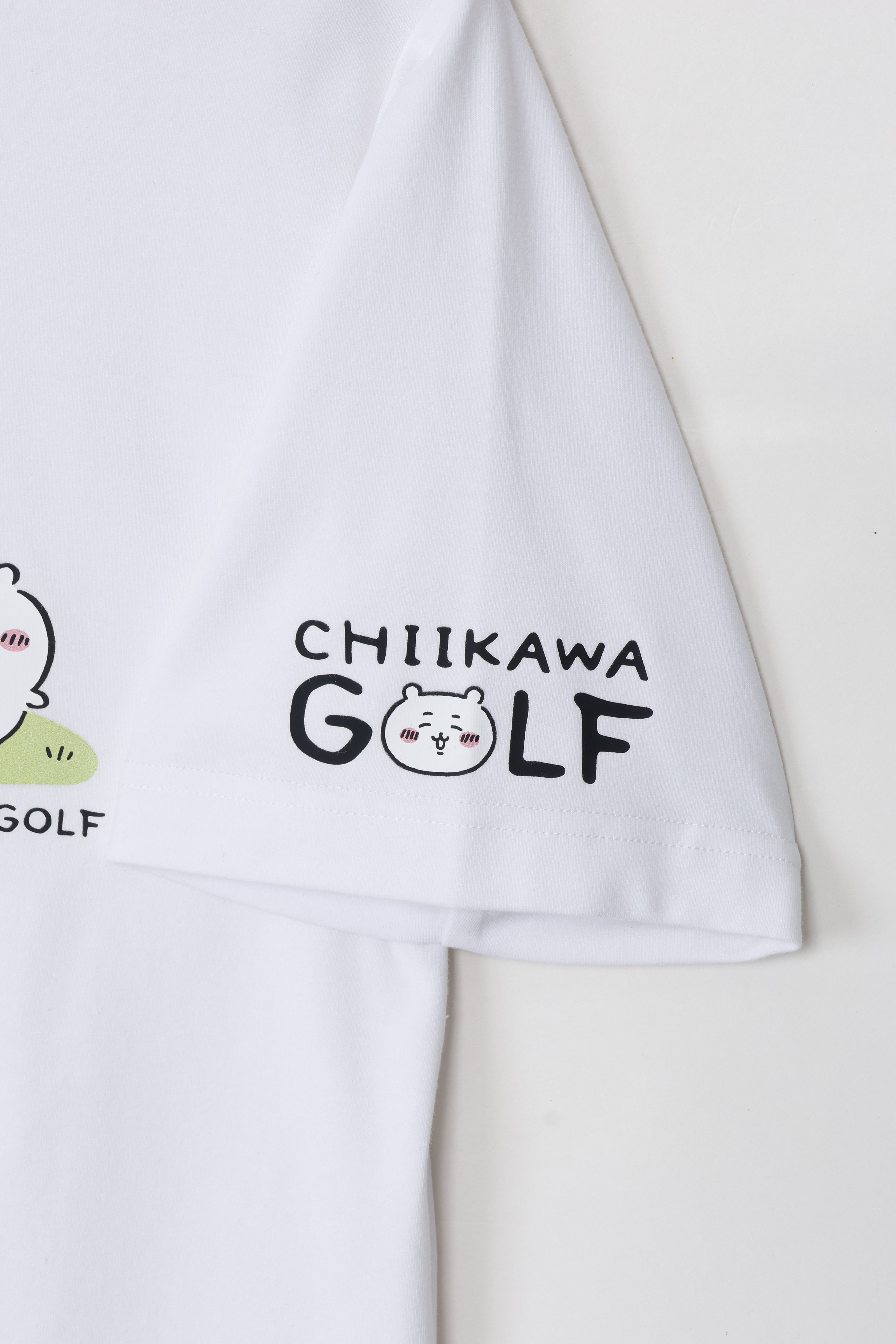 ちいかわGOLF モックネックTシャツ ちいかわグリーン ホワイト