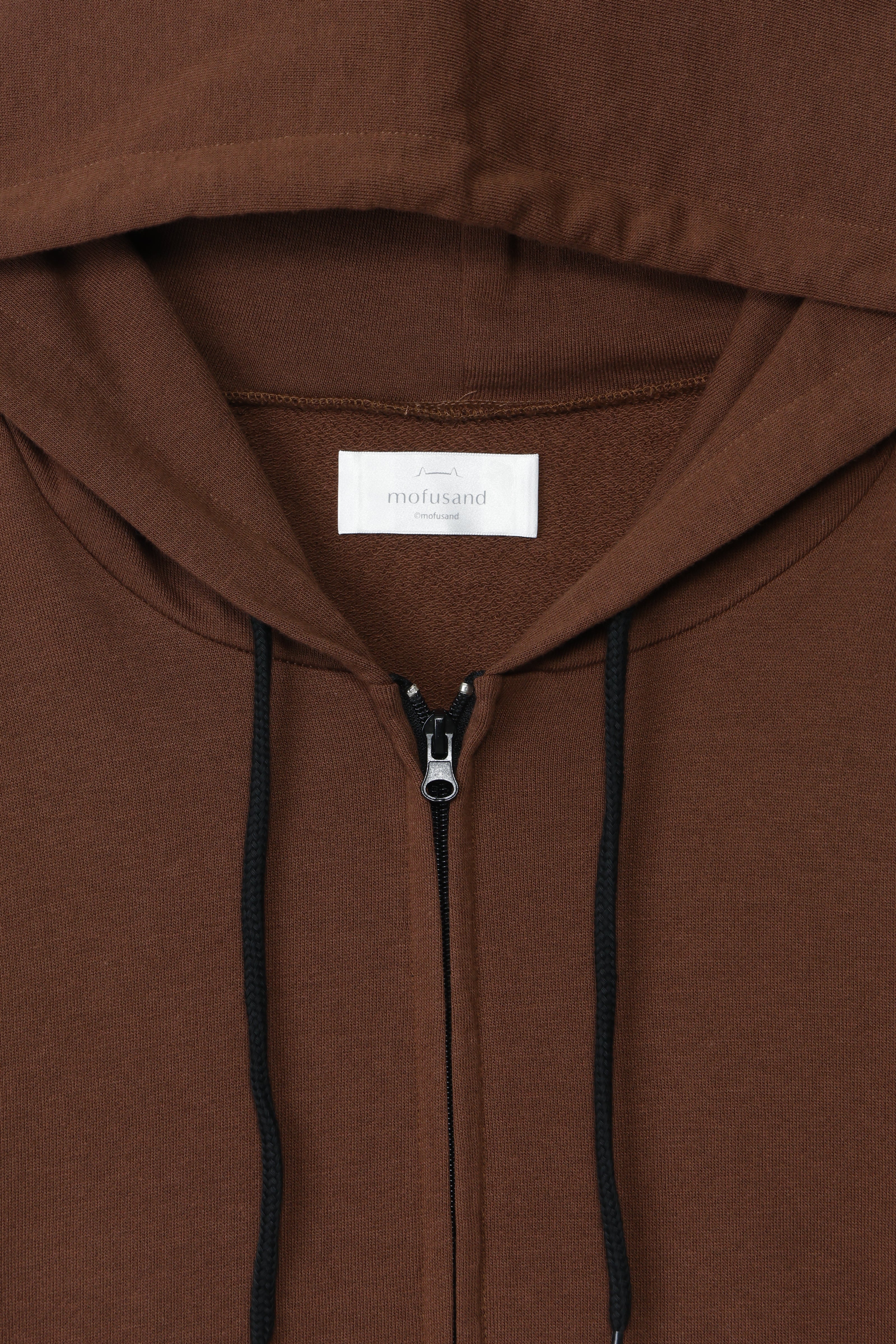 【Black Friday対象商品】mofusand レトロ パーカー うさにゃん ブラウン