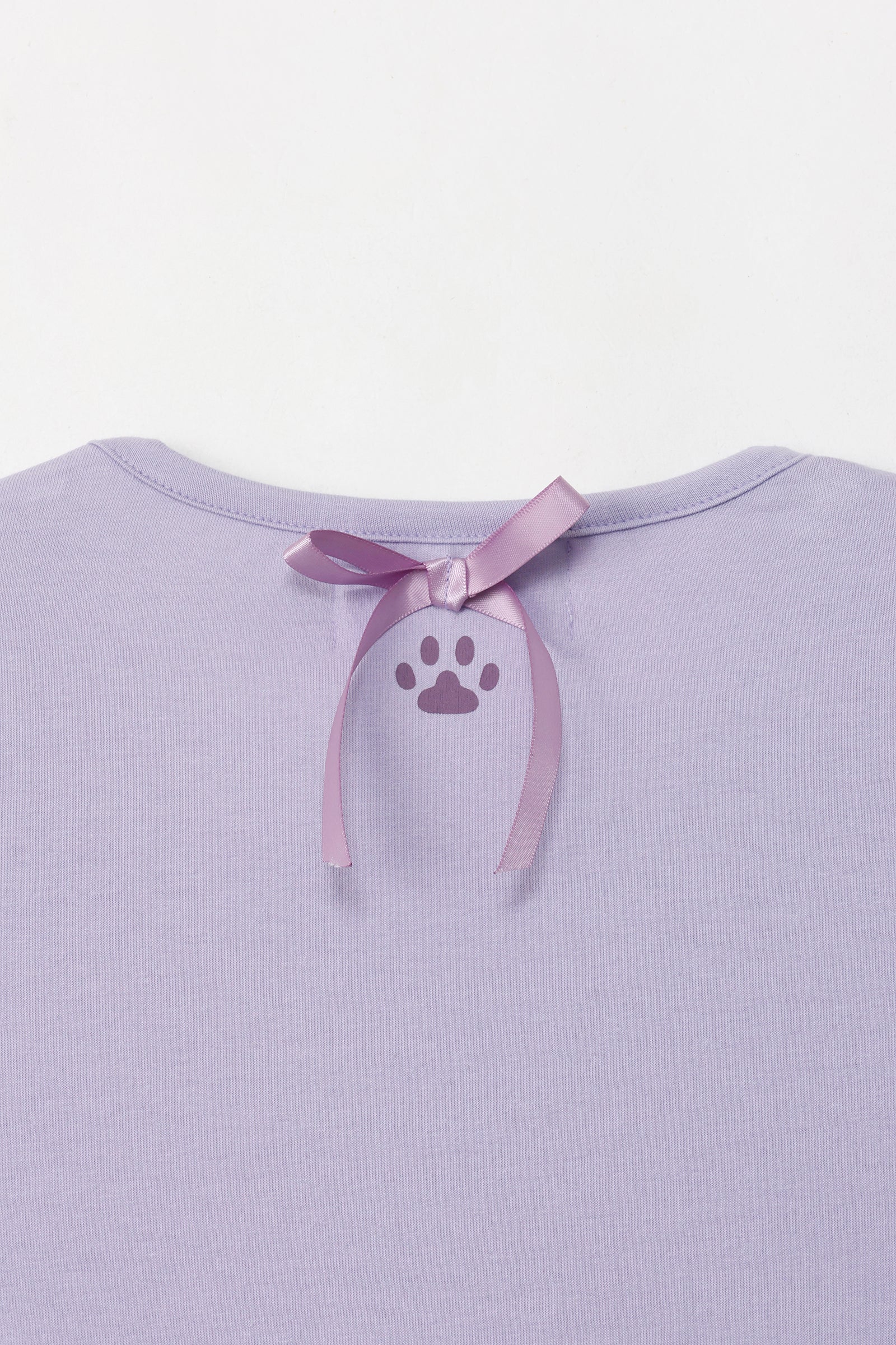 mofusand バレエコア Tシャツ ラベりぼにゃん パープル