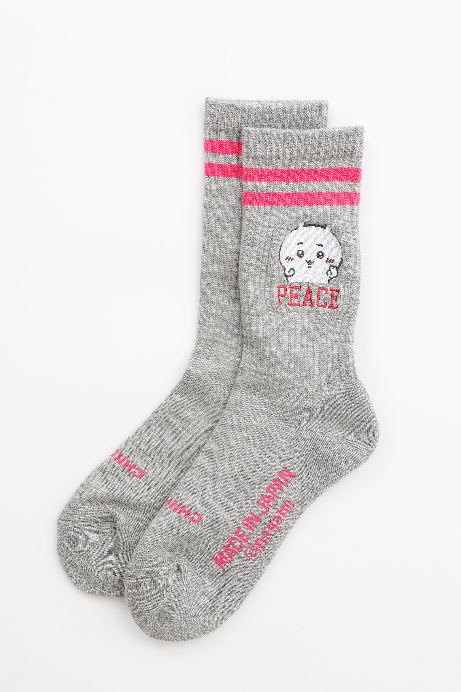 ちいかわ ソックス ピース ちいかわ 杢グレー 23-25cm