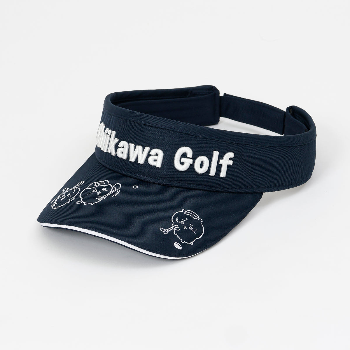 〇 新品（PG-S ）： ゴルフ サンバイザー ネイビー 3 D ロゴ 89 〇