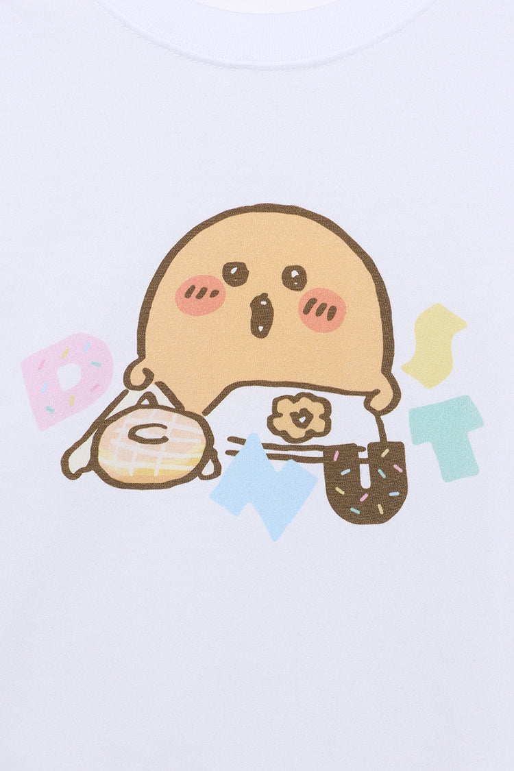 ナガノキャラクターズ Tシャツ DONUTS ホワイト