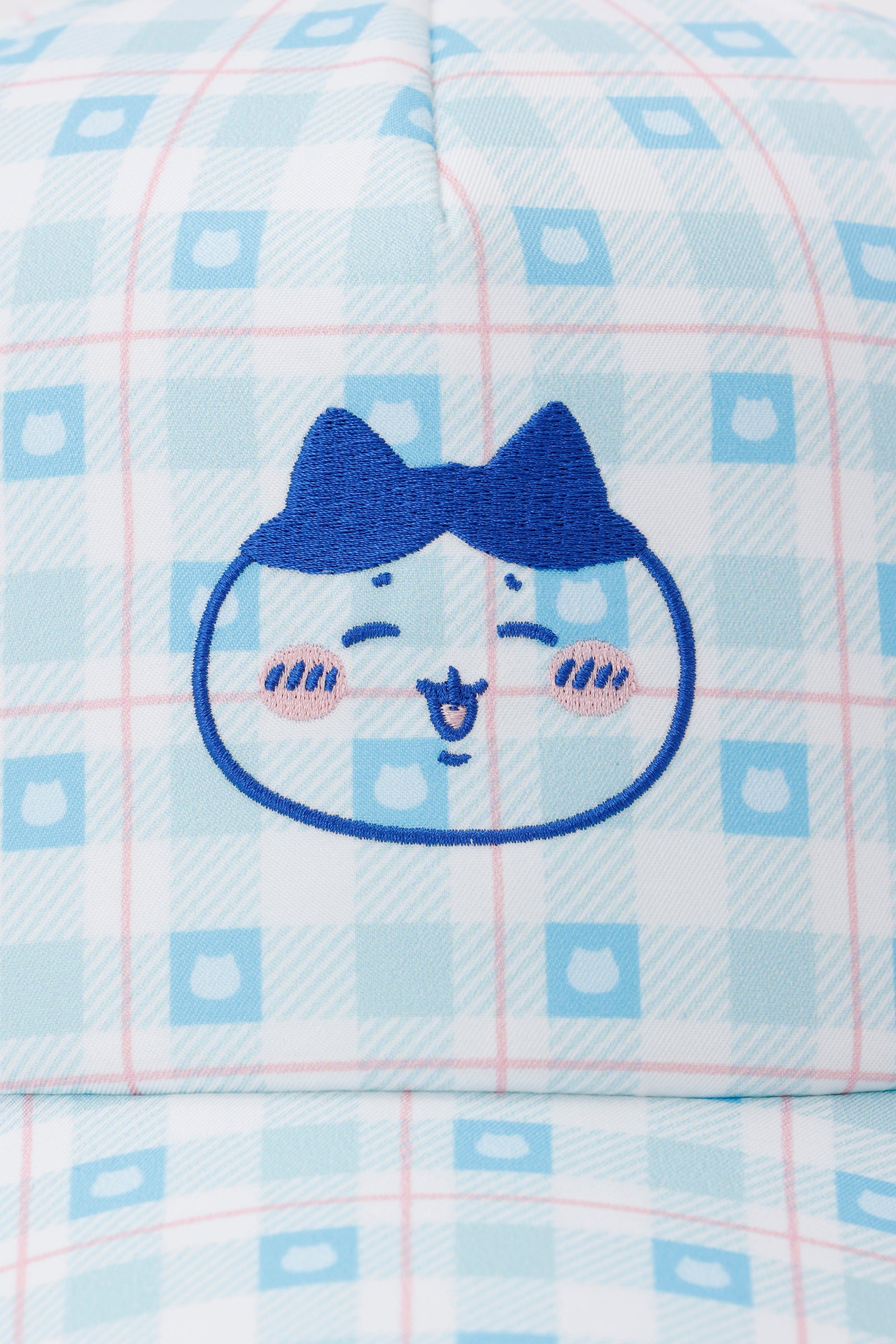ちいかわ チェックシリーズ CAP ハチワレ ブルー