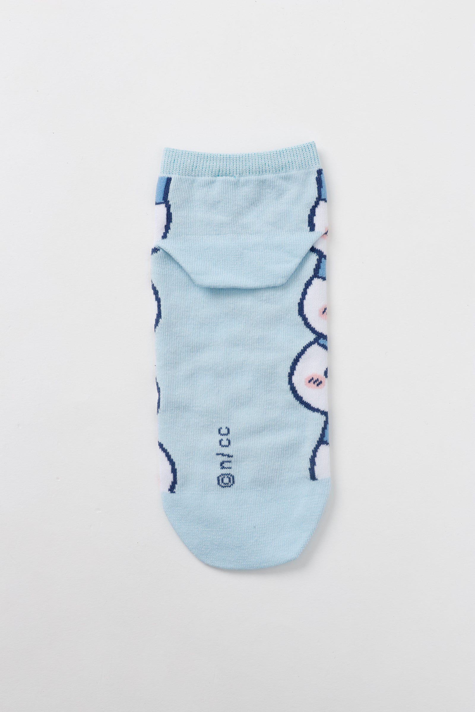 ちいかわ クルーソックス ハチワレいっぱい サックス