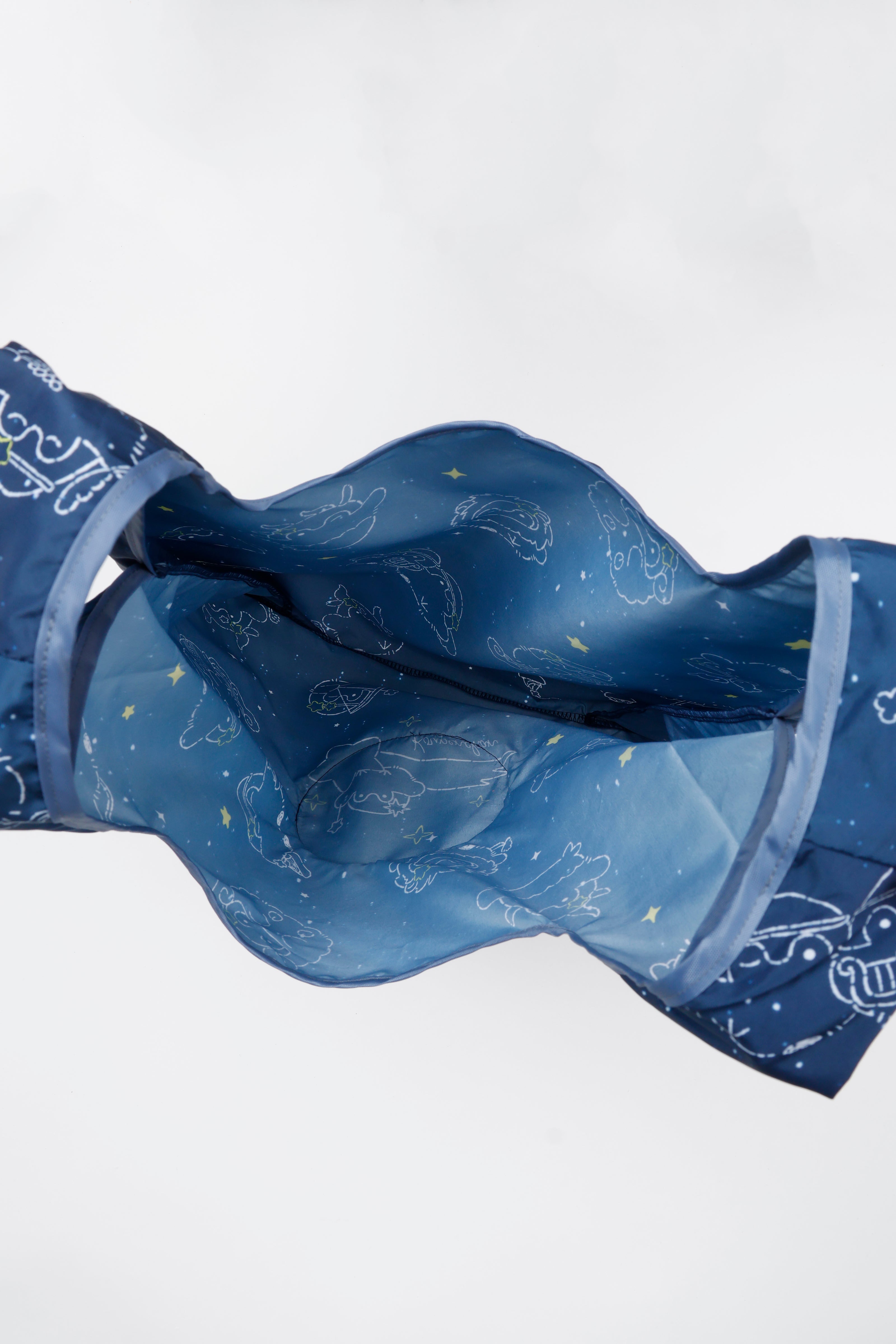 コウペンちゃん エコバッグ 君を見守るよ ネイビー