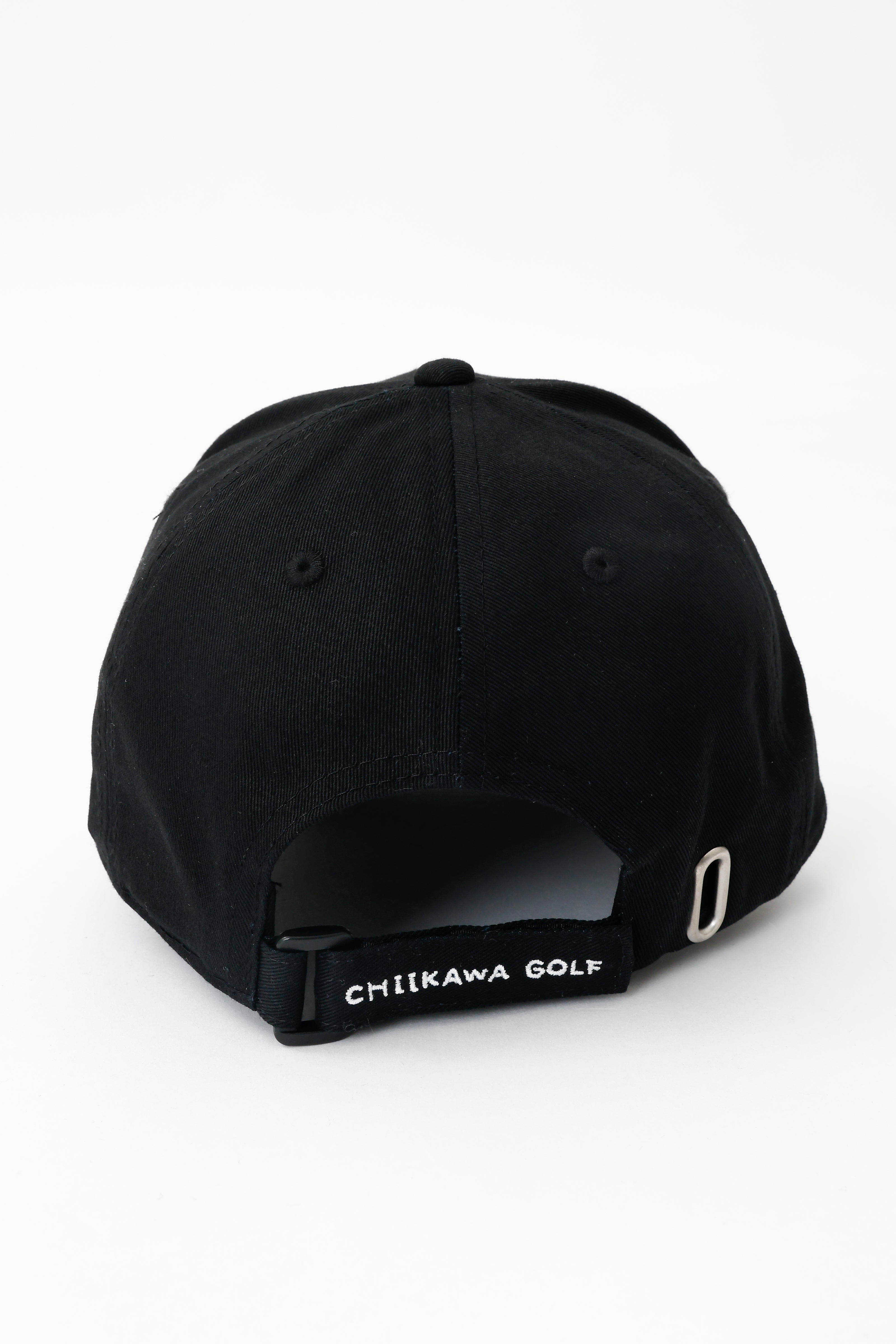 ちいかわGOLF ツイルCAP ロゴ ブラック