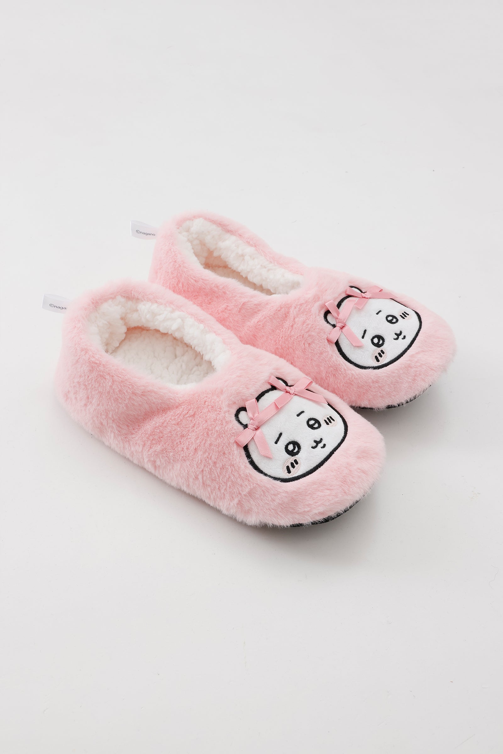 ちいかわ ルームシューズ ちいかわリボン ピンク