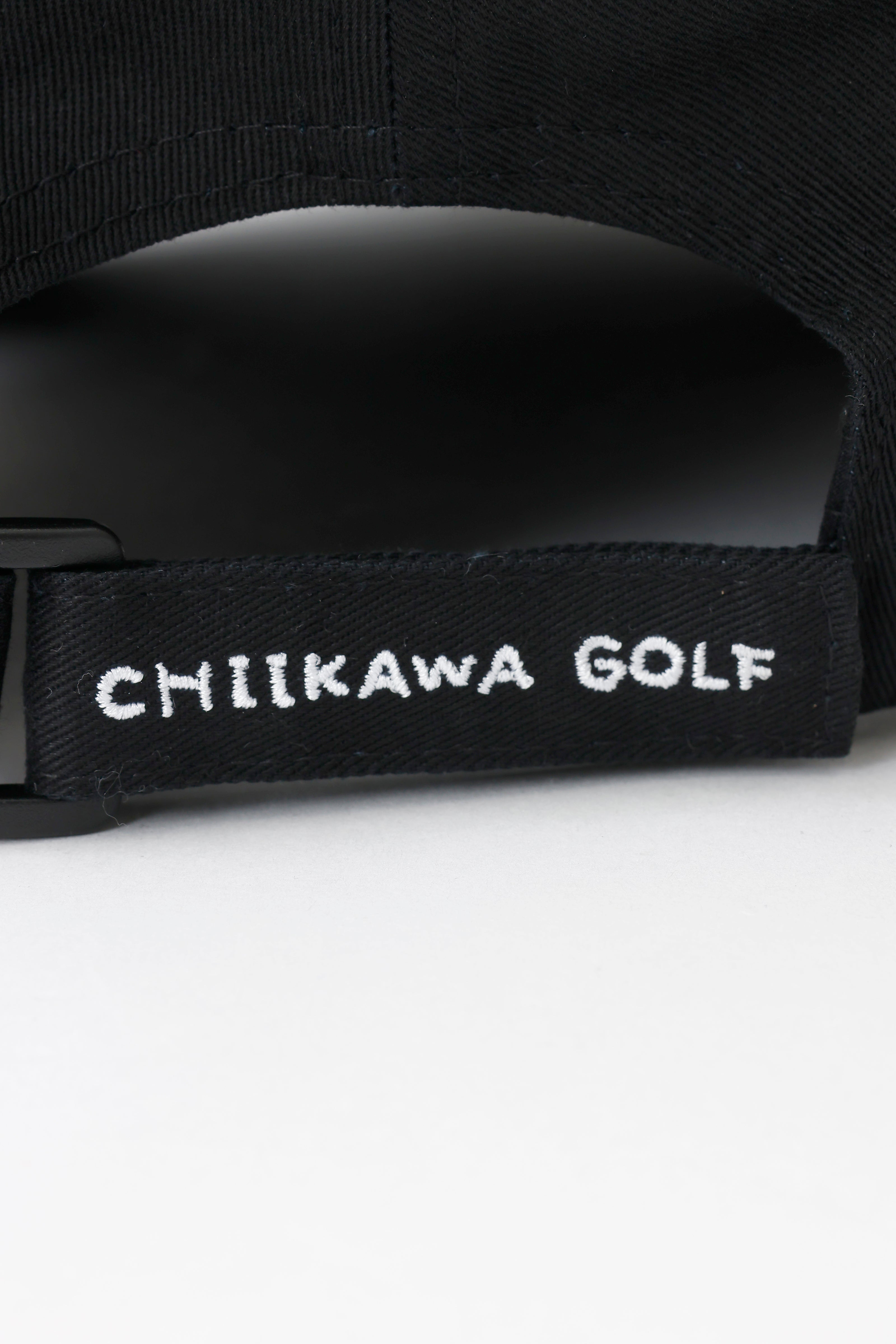 ちいかわGOLF ツイルCAP ロゴ ブラック