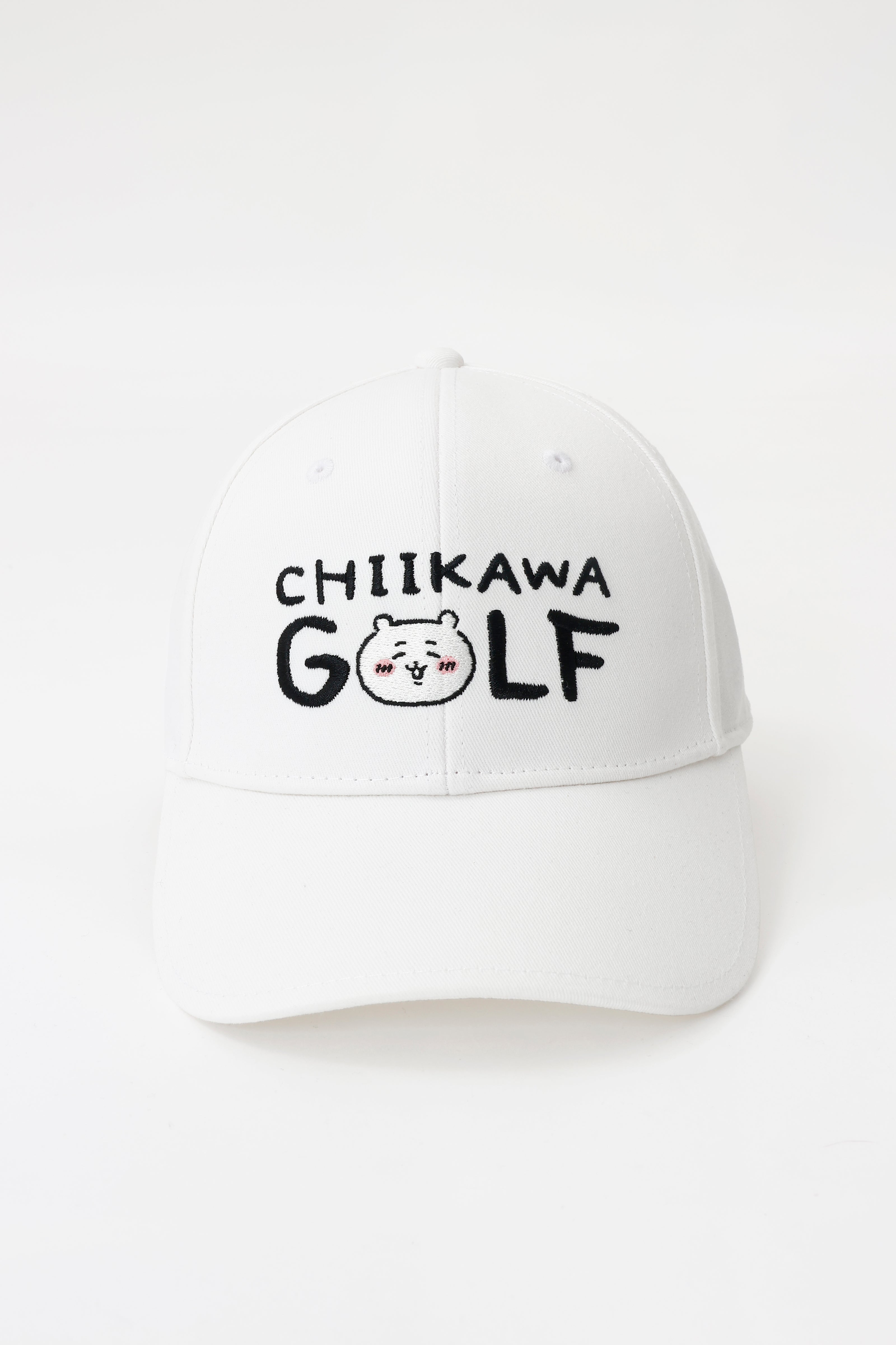 ちいかわGOLF ツイルCAP ロゴ ホワイト