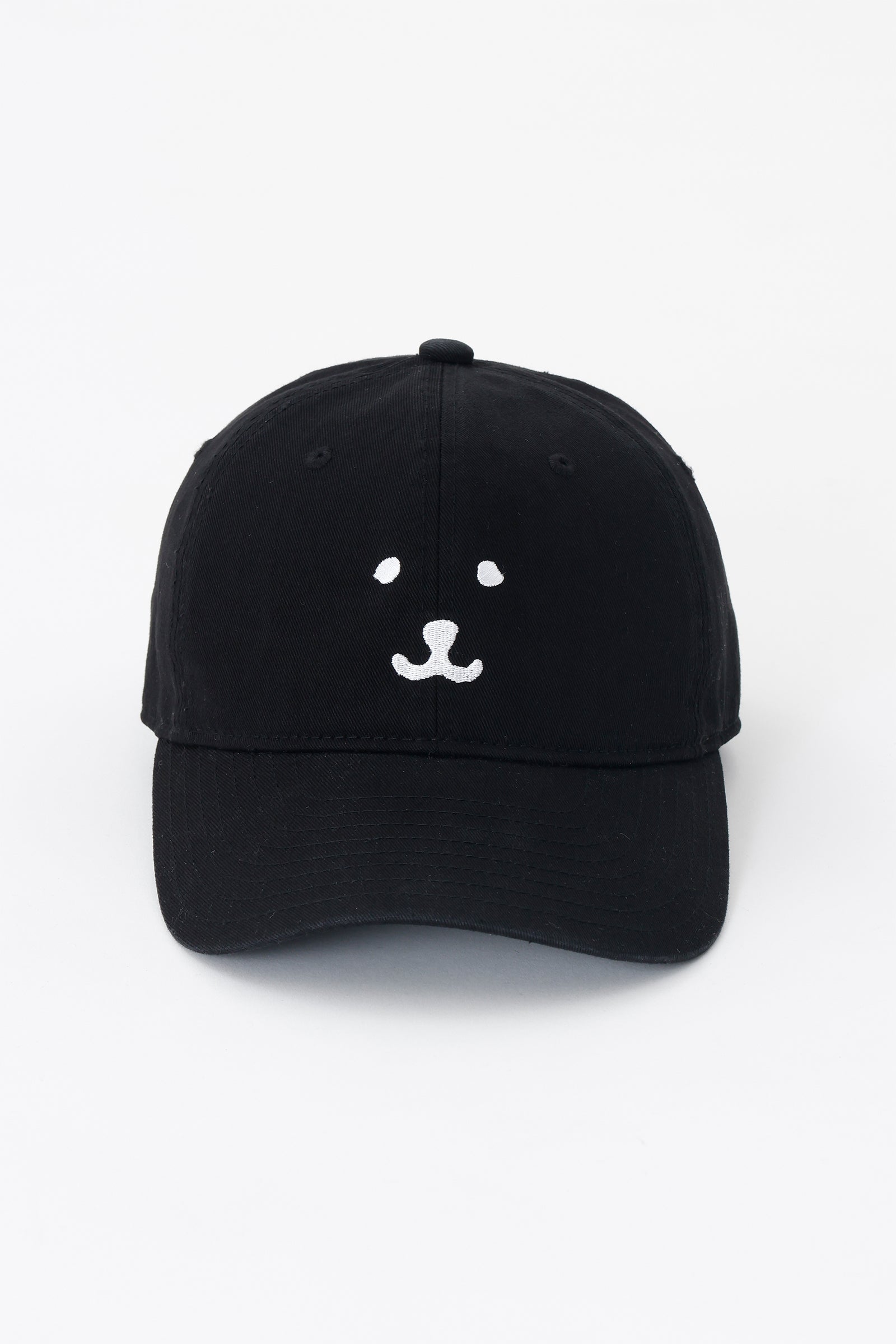 ナガノキャラクターズ キャップ モノクロなくま ブラック ONE