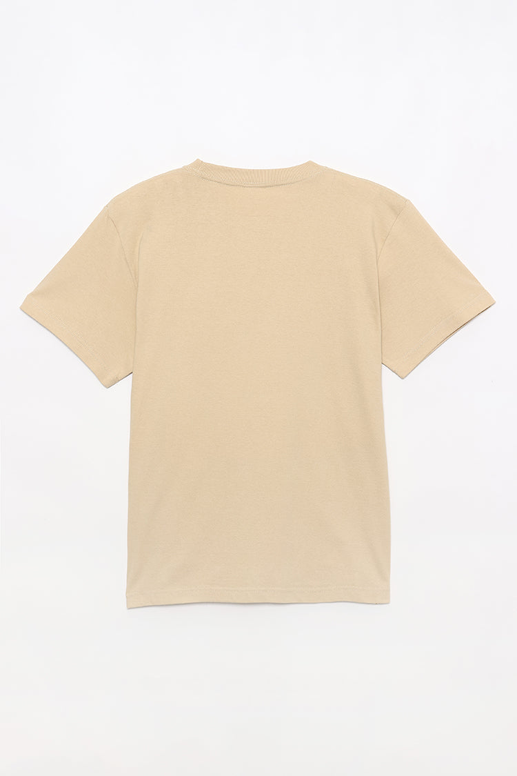 ナガノキャラクターズ Tシャツ KIBORINO KUMA ライトベージュ