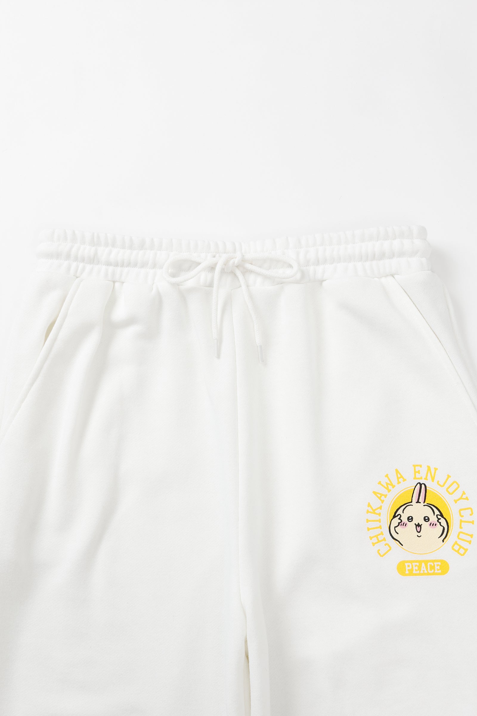 ちいかわ スウェットパンツ ピース うさぎ ホワイト