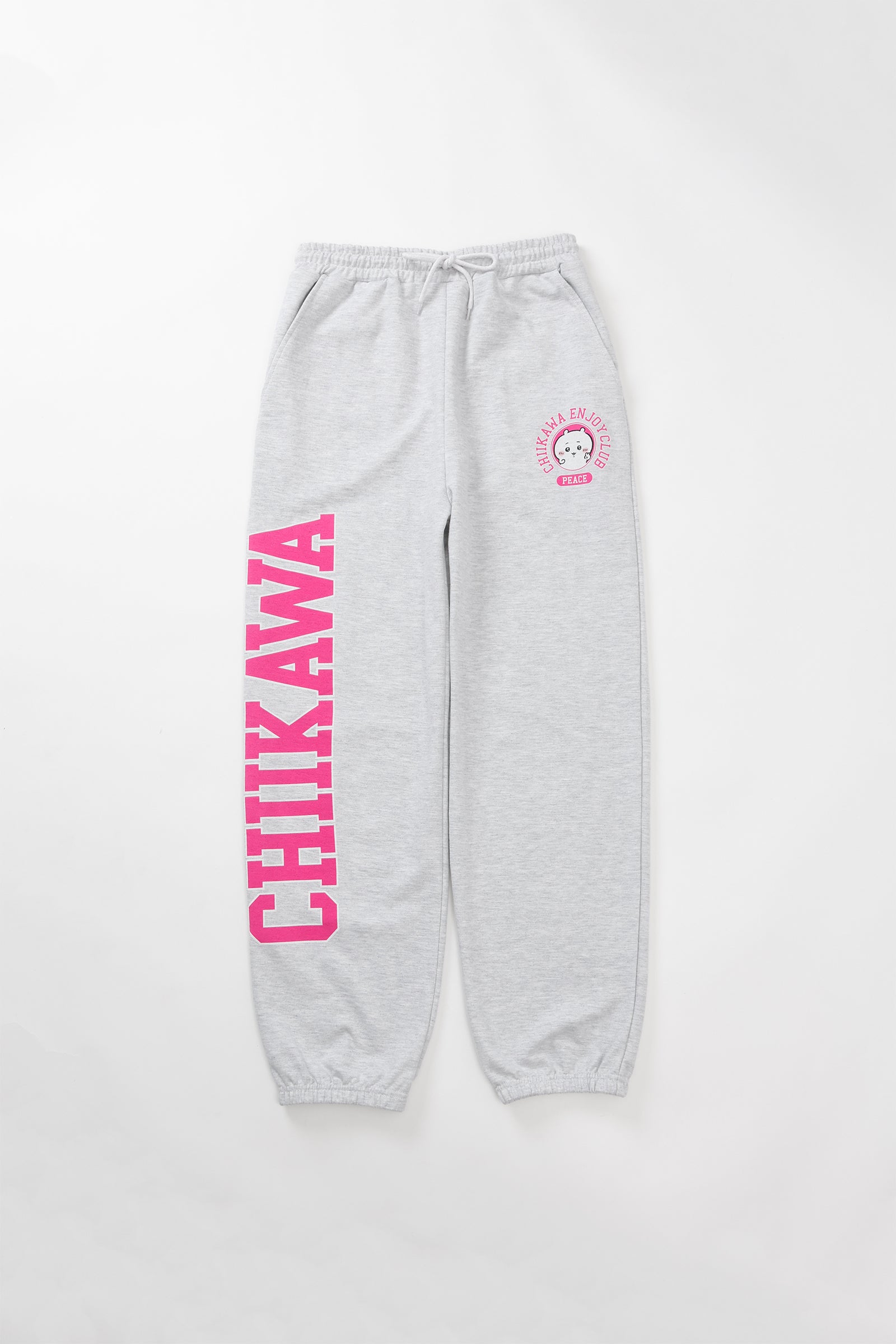 ちいかわ スウェットパンツ ピース ちいかわ 杢グレー