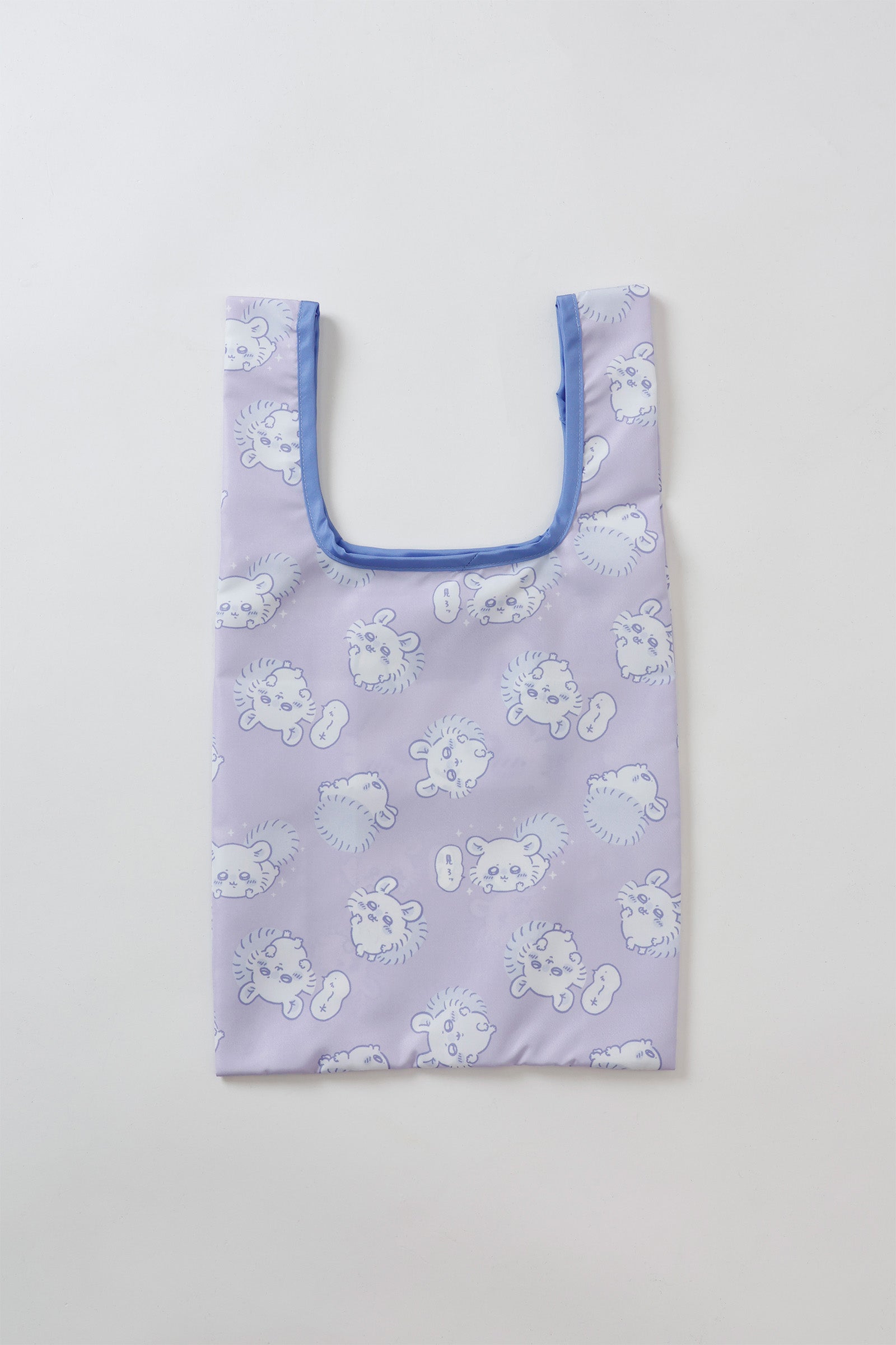 ちいかわ エコバッグ モモンガ総柄 パープル
