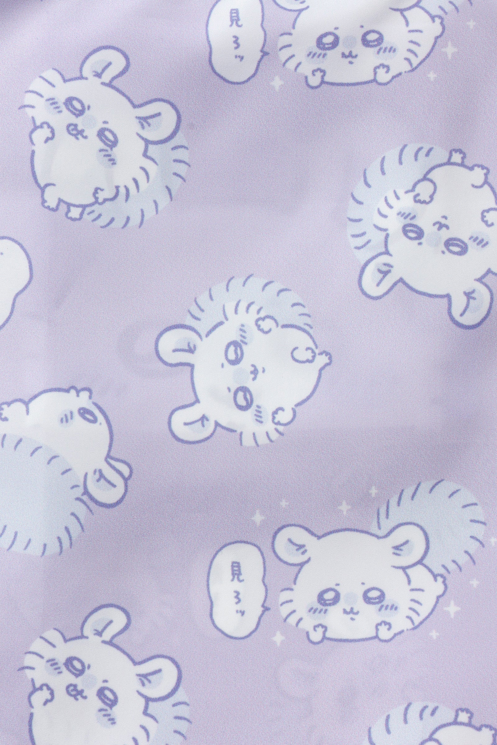 ちいかわ エコバッグ モモンガ総柄 パープル