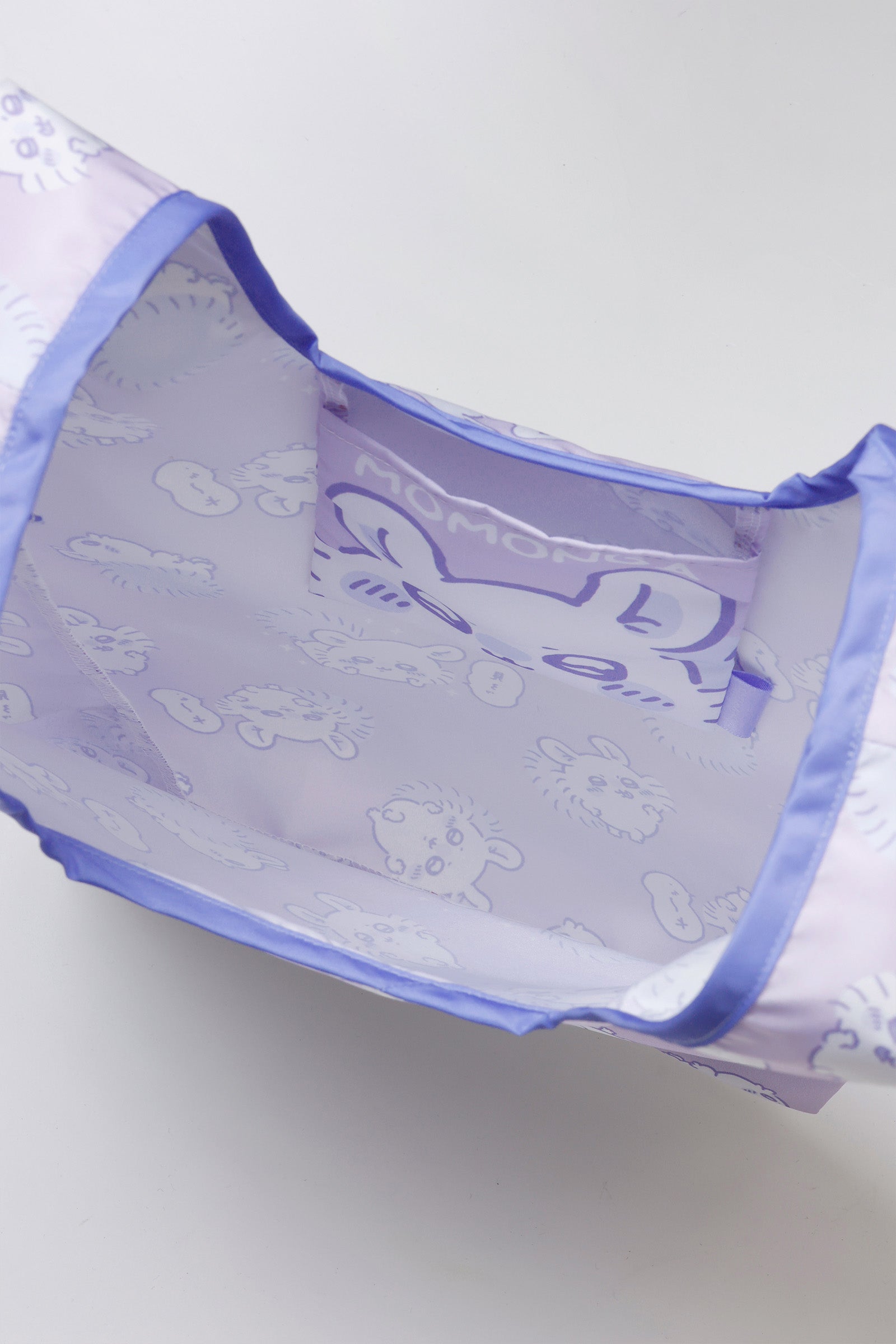 ちいかわ エコバッグ モモンガ総柄 パープル